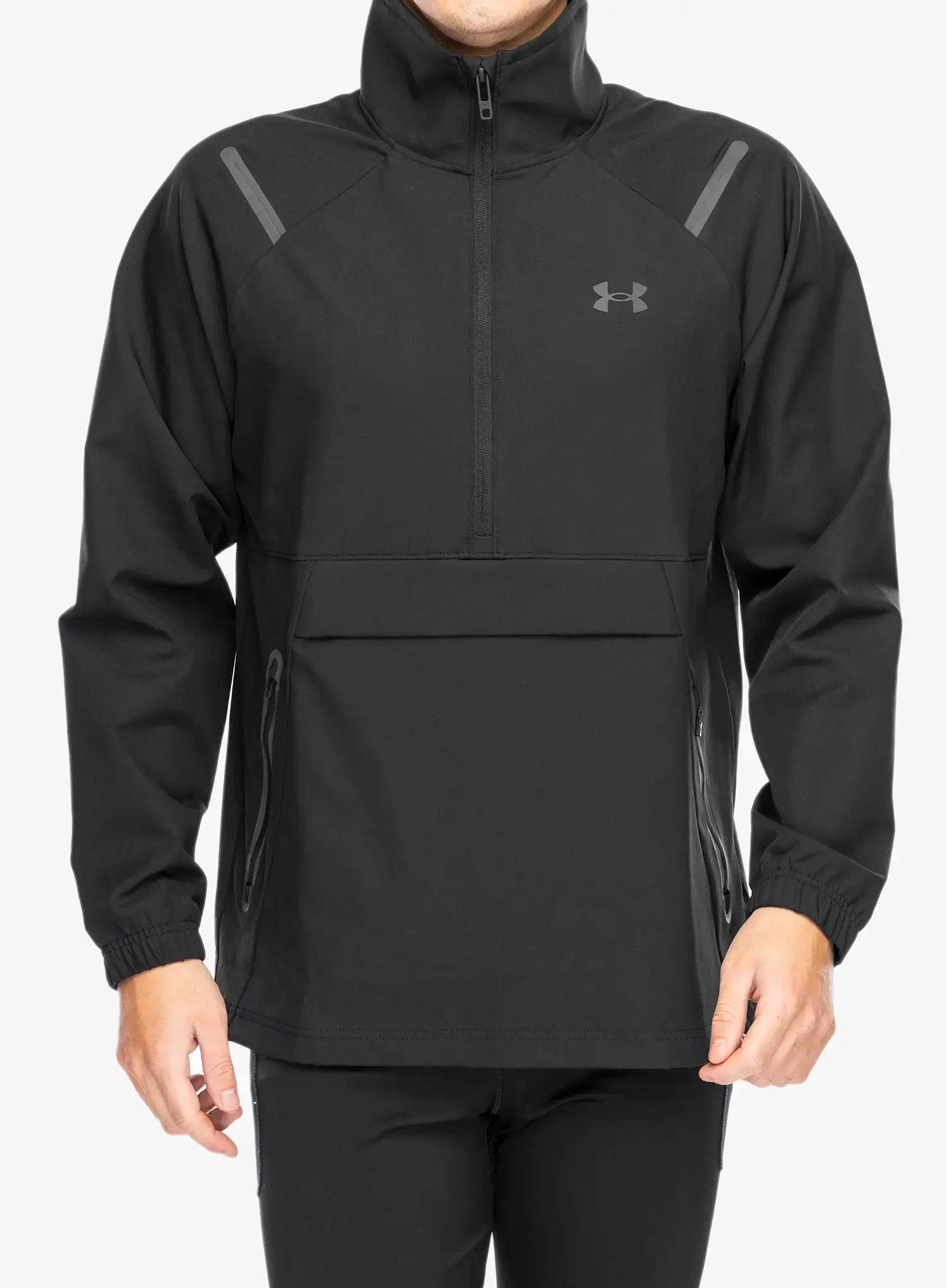 Bunda Under Armour Unstoppable Left Chest Anorak - black/black