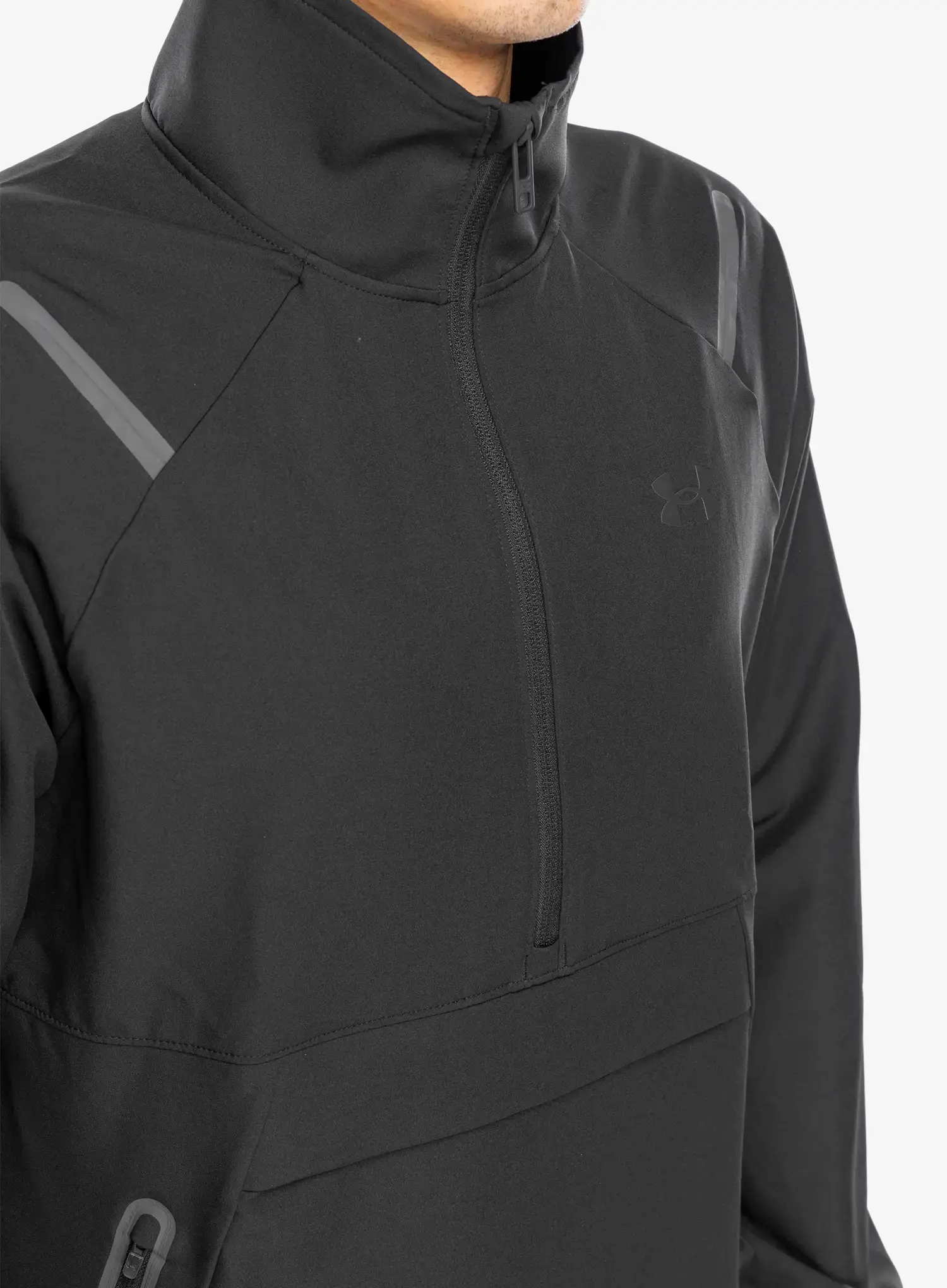 Bunda Under Armour Unstoppable Left Chest Anorak - black/black
