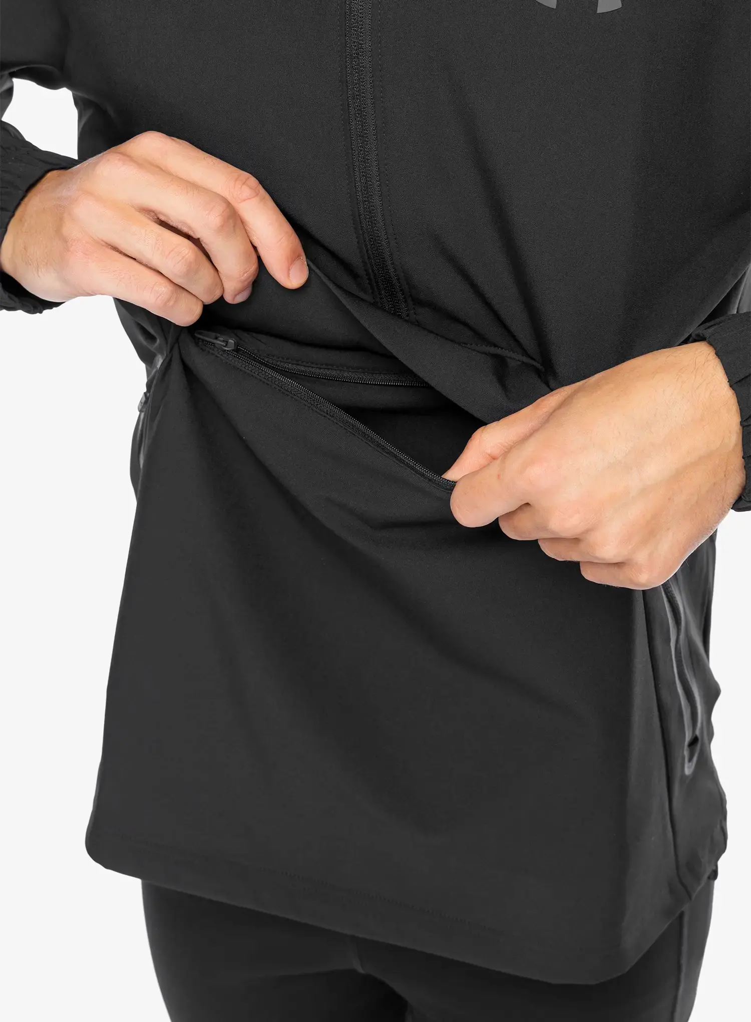 Bunda Under Armour Unstoppable Left Chest Anorak - black/black