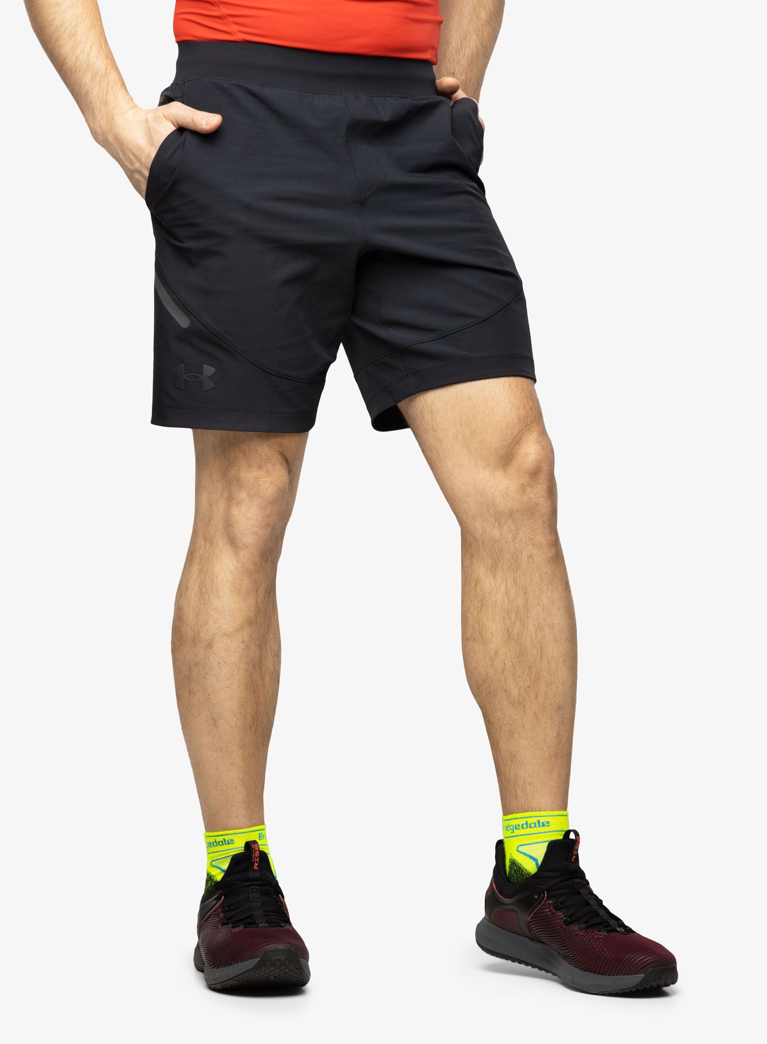 Kraťasy na cvičení Under Armour Unstoppable Shorts - black/black