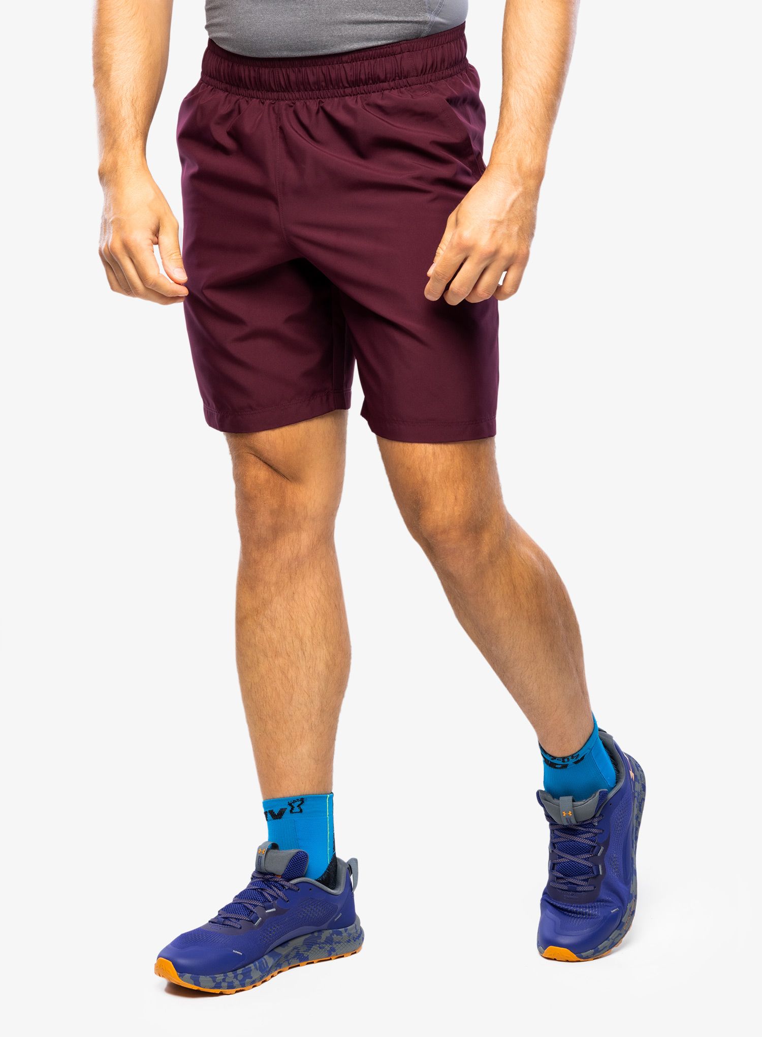 Pánské kraťasy Under Armour Woven Graphic Shorts - dark maroon/beta