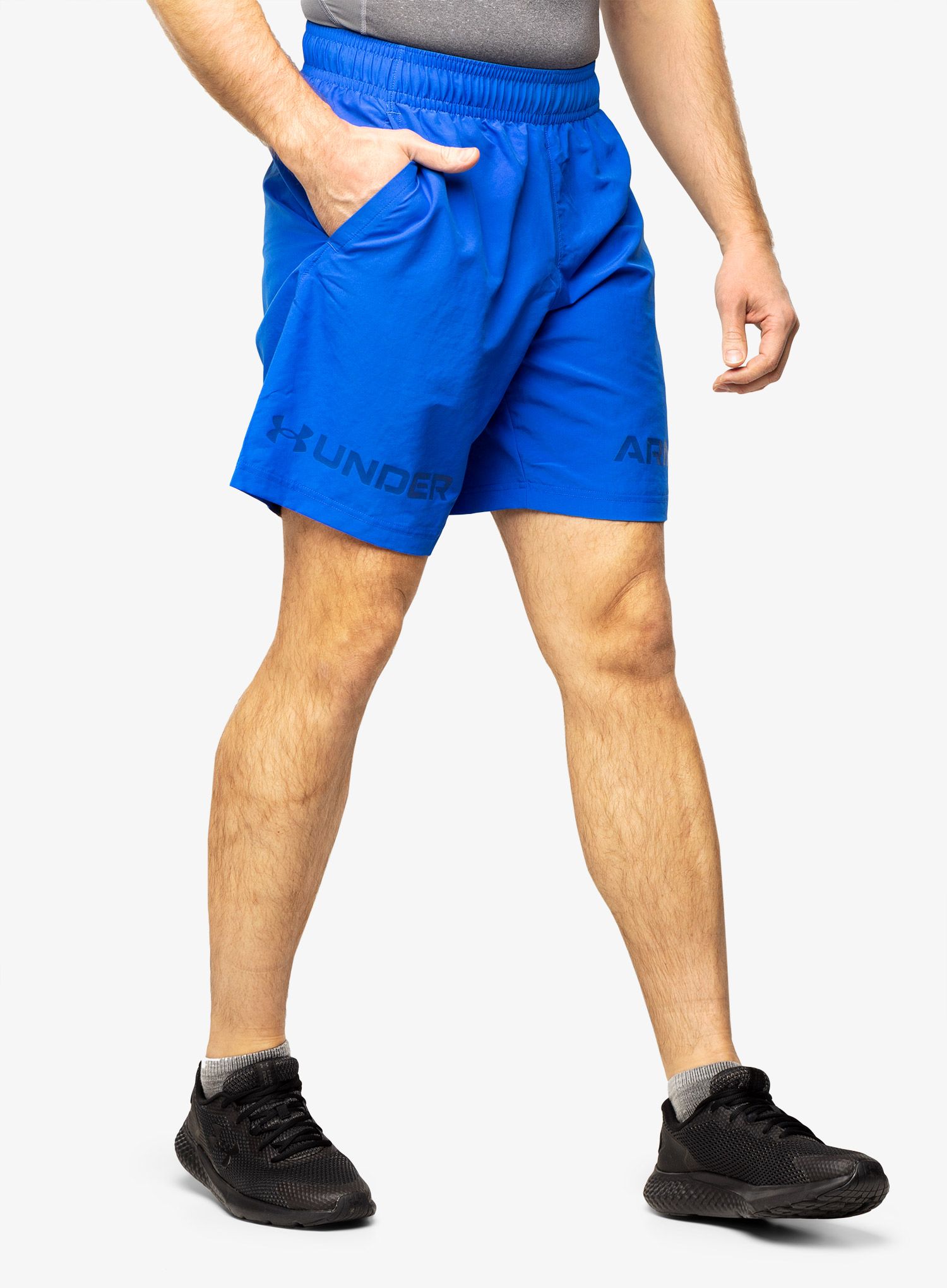 Kraťasy Under Armour Woven Graphic WM Short - versa blue