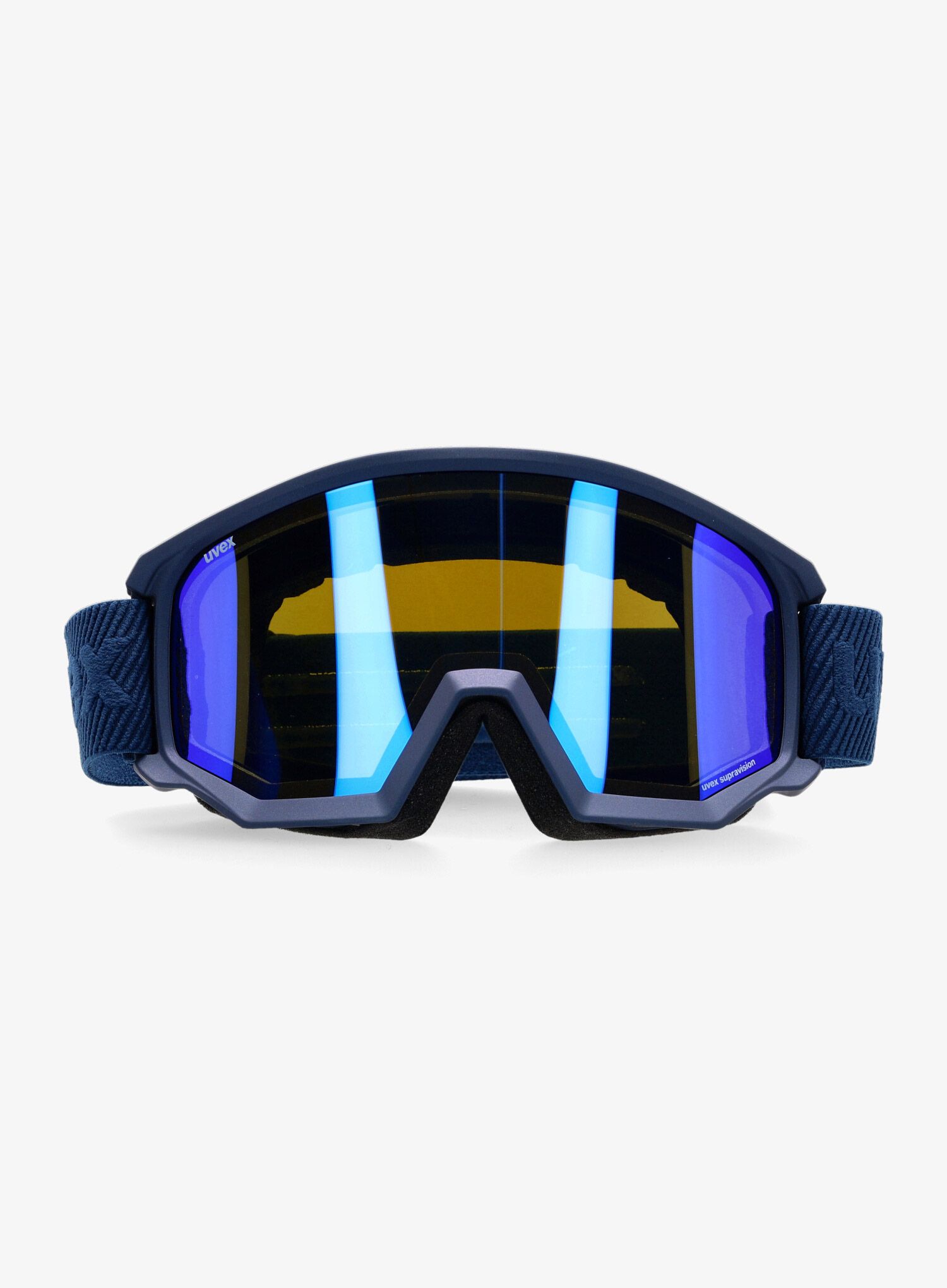 Lyžařské brýle Uvex Athletic FM - navy matt dl/blue green
