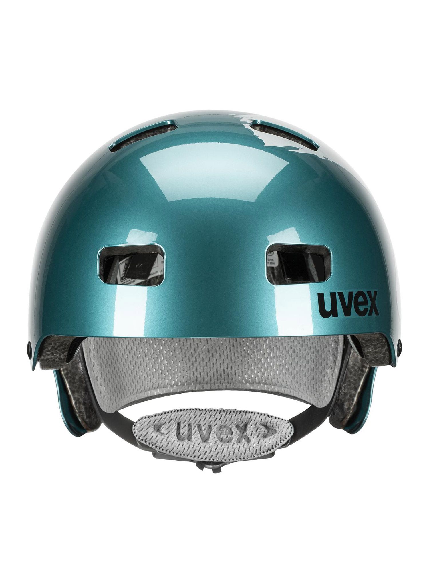 Cyklistická přilba pro děti Uvex Kid 3 - teal/silver