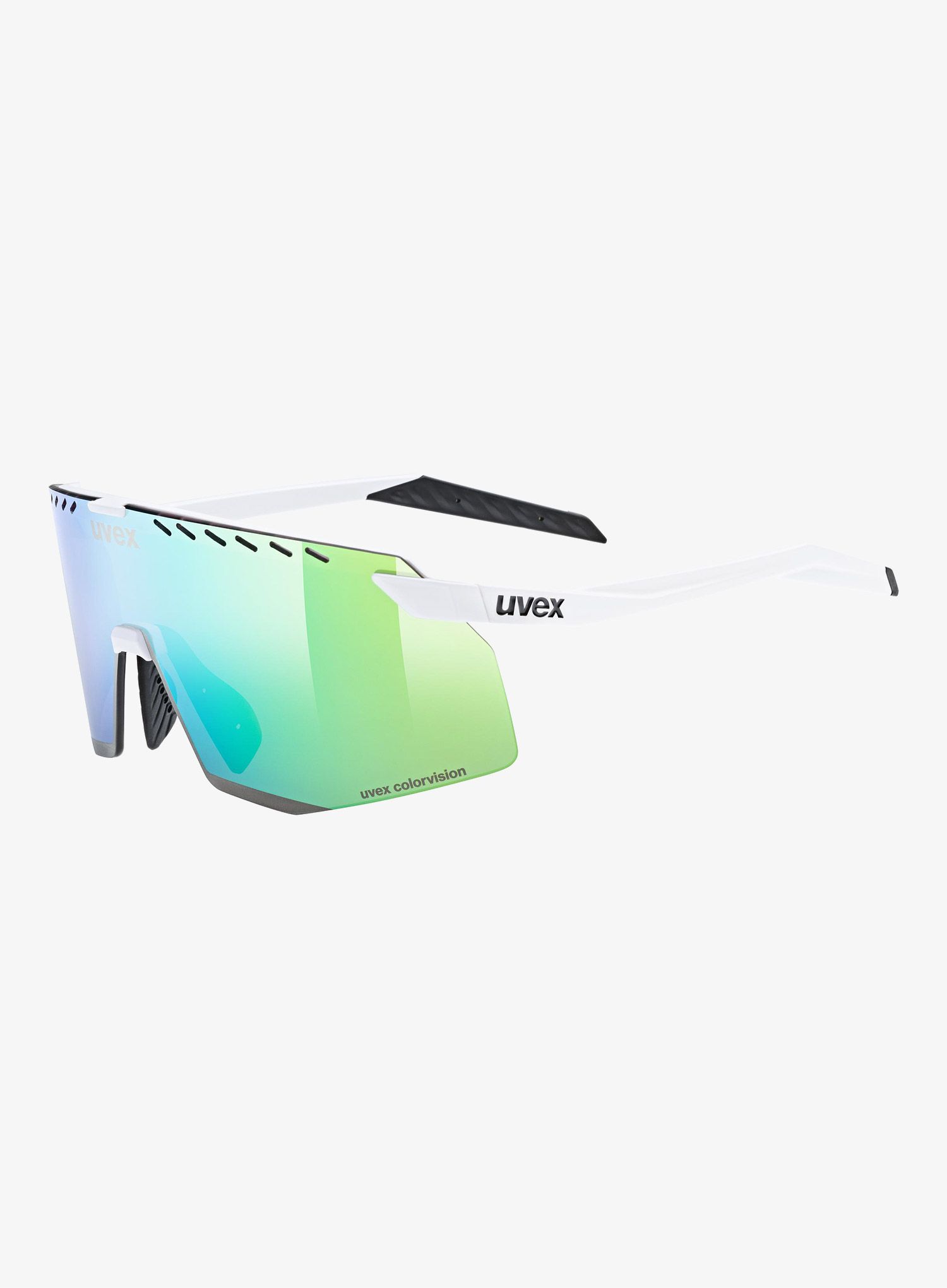Brýle na kolo Uvex Pace Stage CV - white matt/mir.green