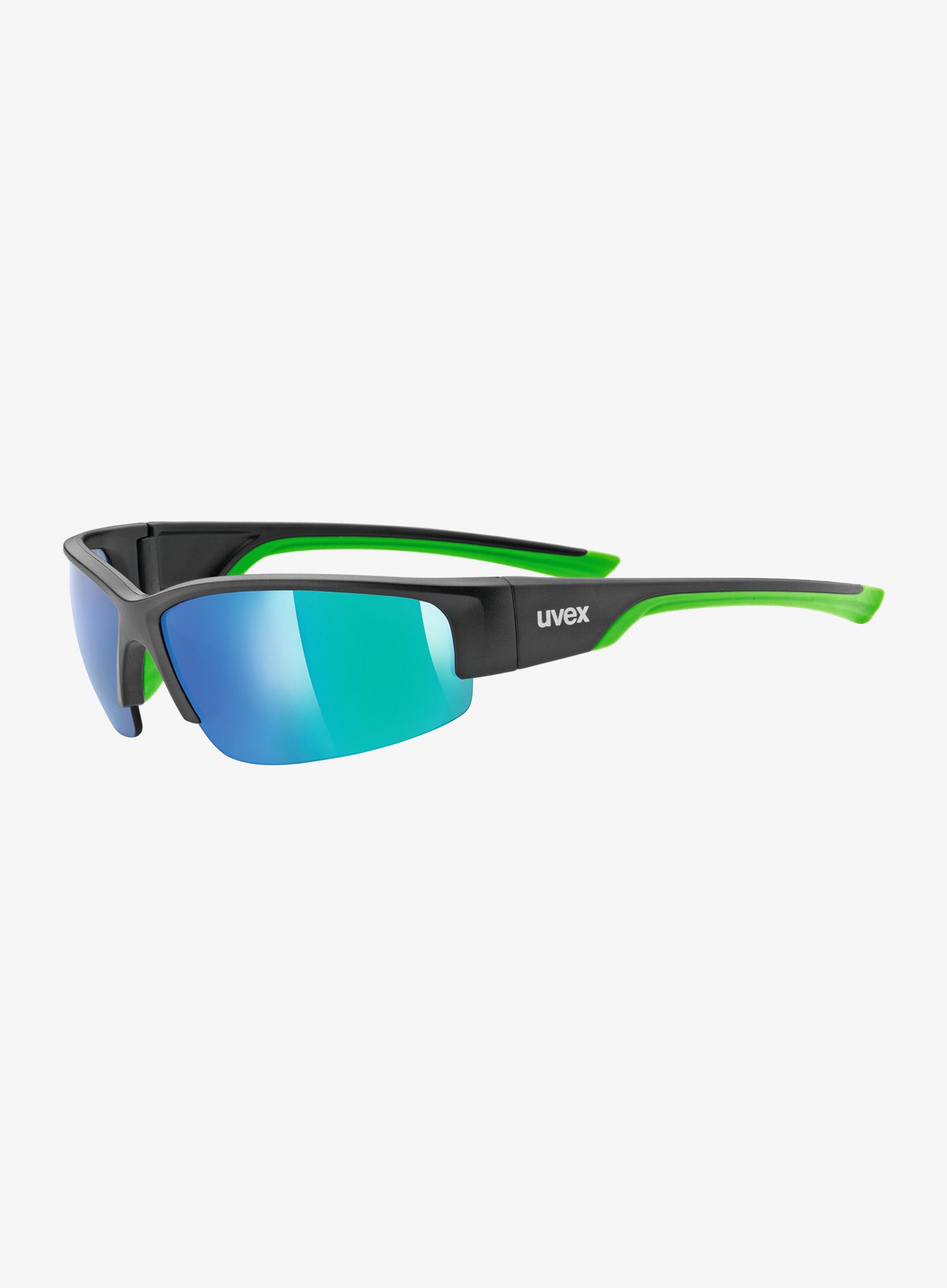 Sluneční brýle Uvex Sportstyle 215 - black matt green/mirror green