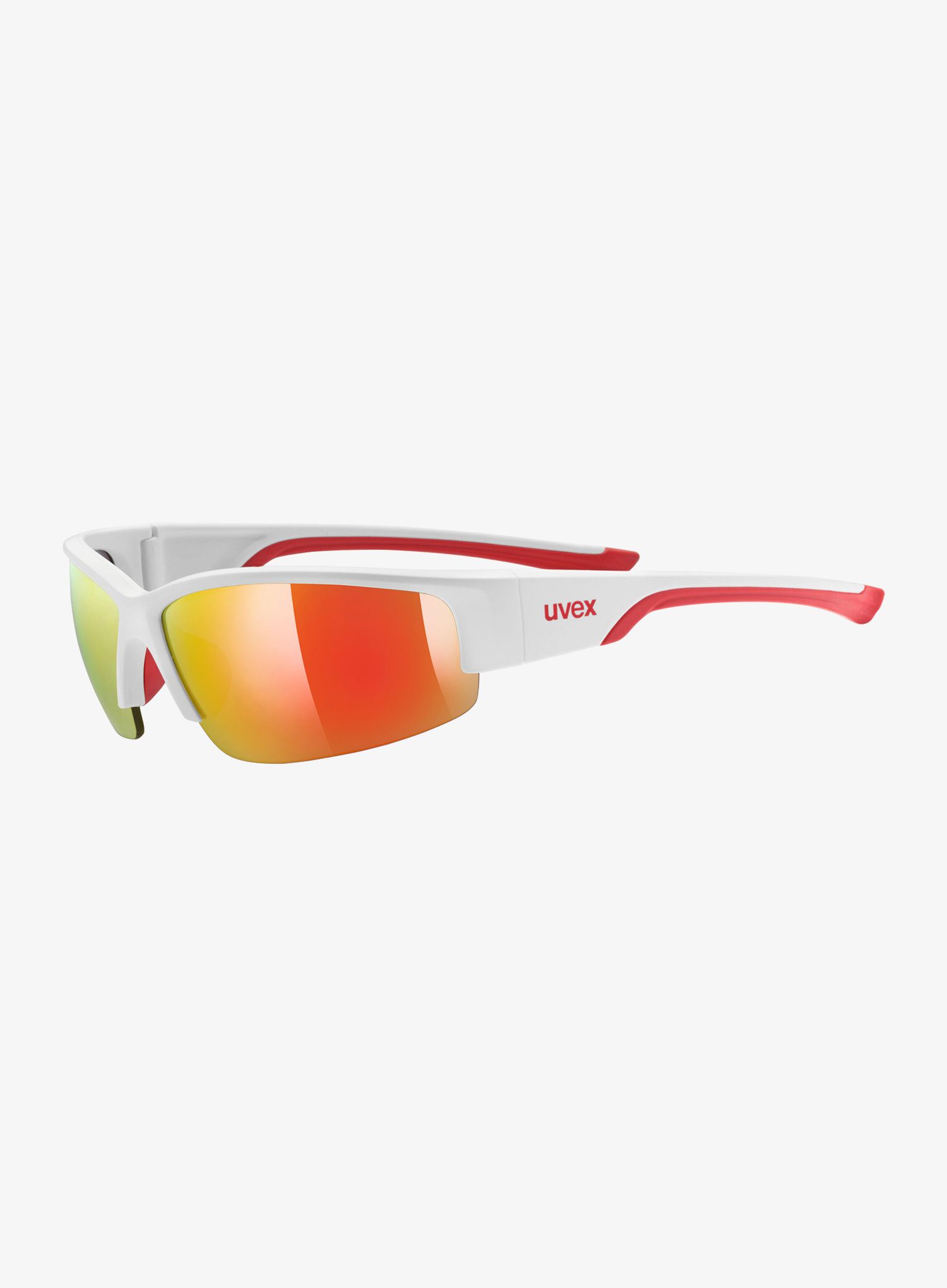Sluneční brýle Uvex Sportstyle 215 - white matt red/mirror red