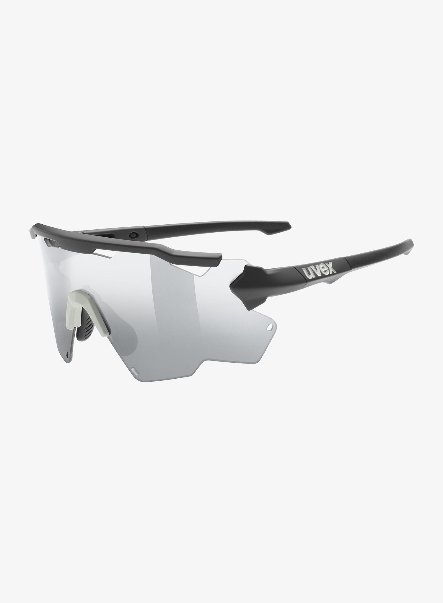 Brýle na kolo Uvex Sportstyle 228 - black sand matt/mirror silver