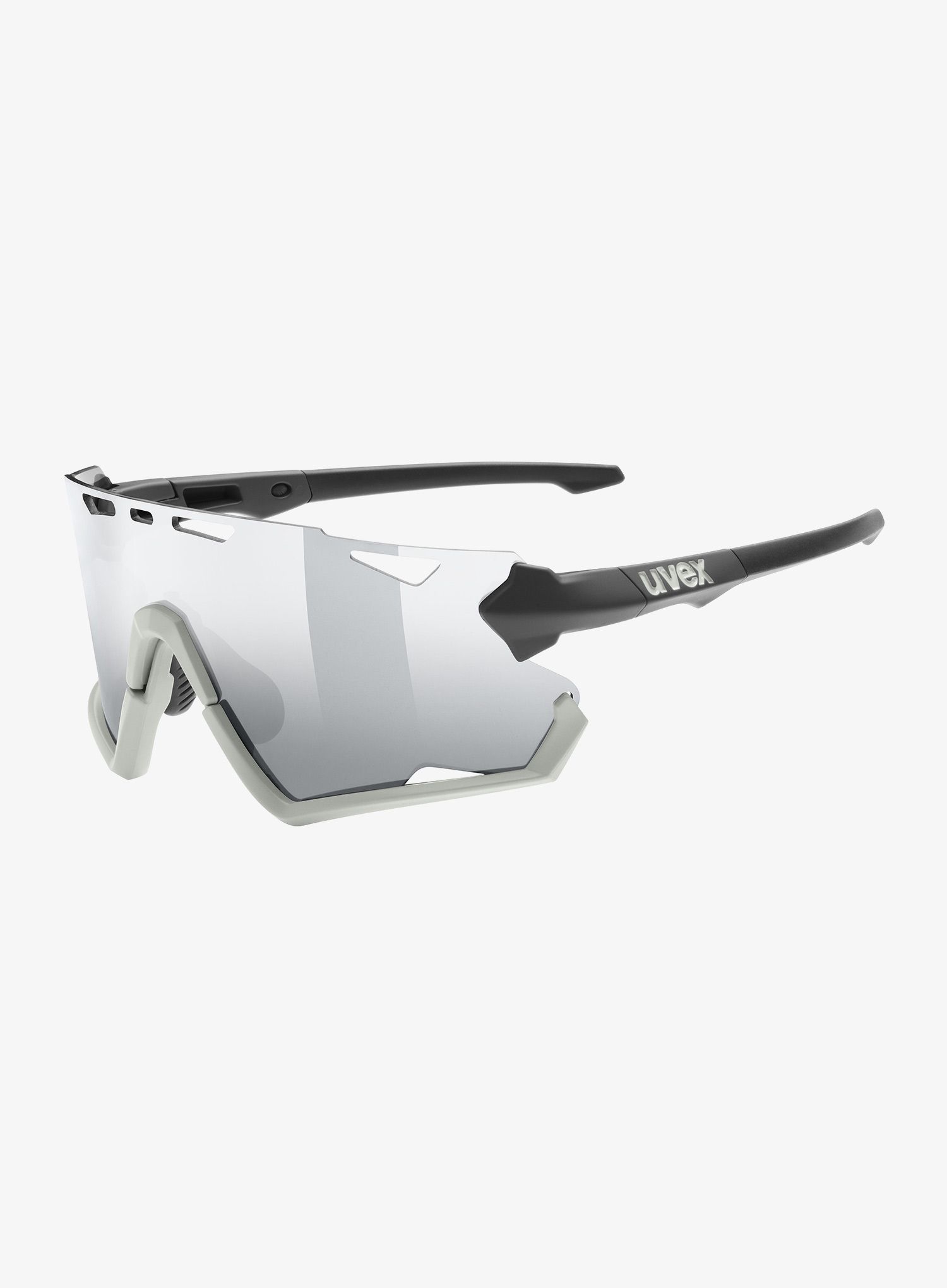 Brýle na kolo Uvex Sportstyle 228 - black sand matt/mirror silver