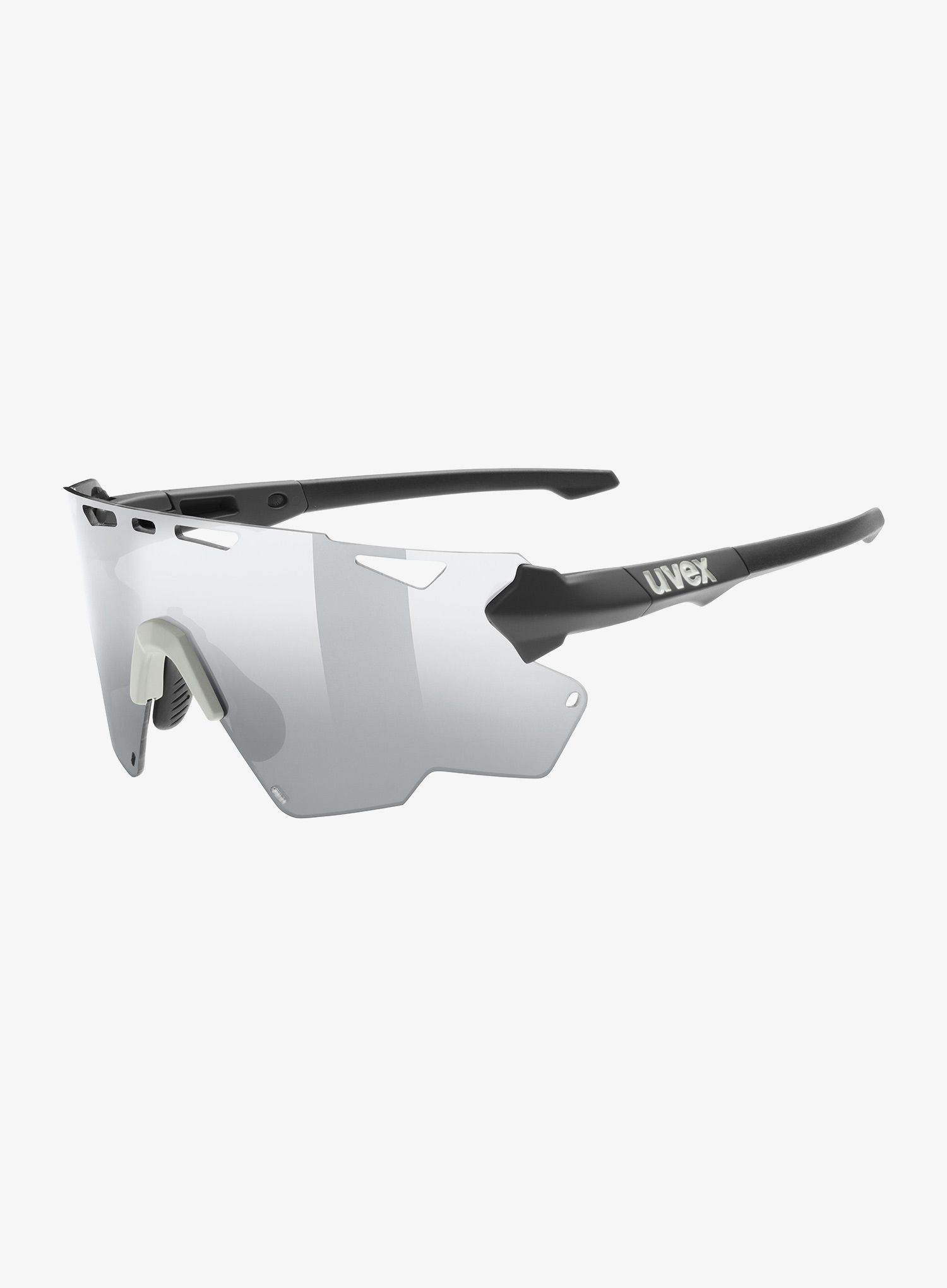 Brýle na kolo Uvex Sportstyle 228 - black sand matt/mirror silver