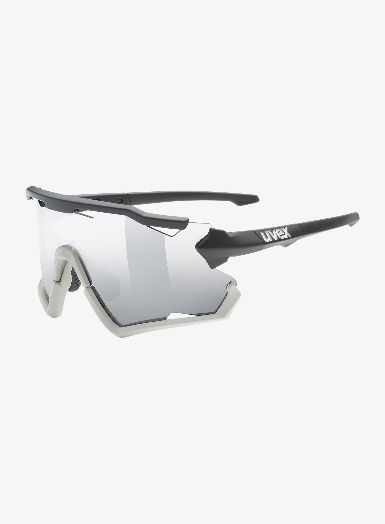 Brýle na kolo Uvex Sportstyle 228 - black sand matt/mirror silver