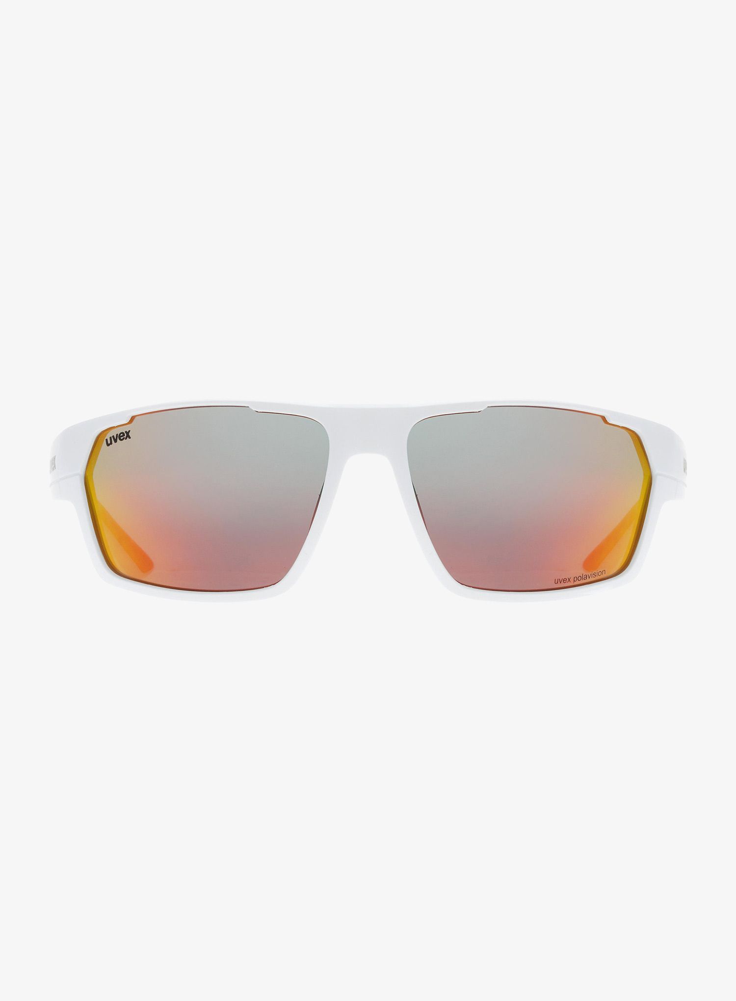 Polarizační brýle Uvex Sportstyle 233 P - white matt/mirror red