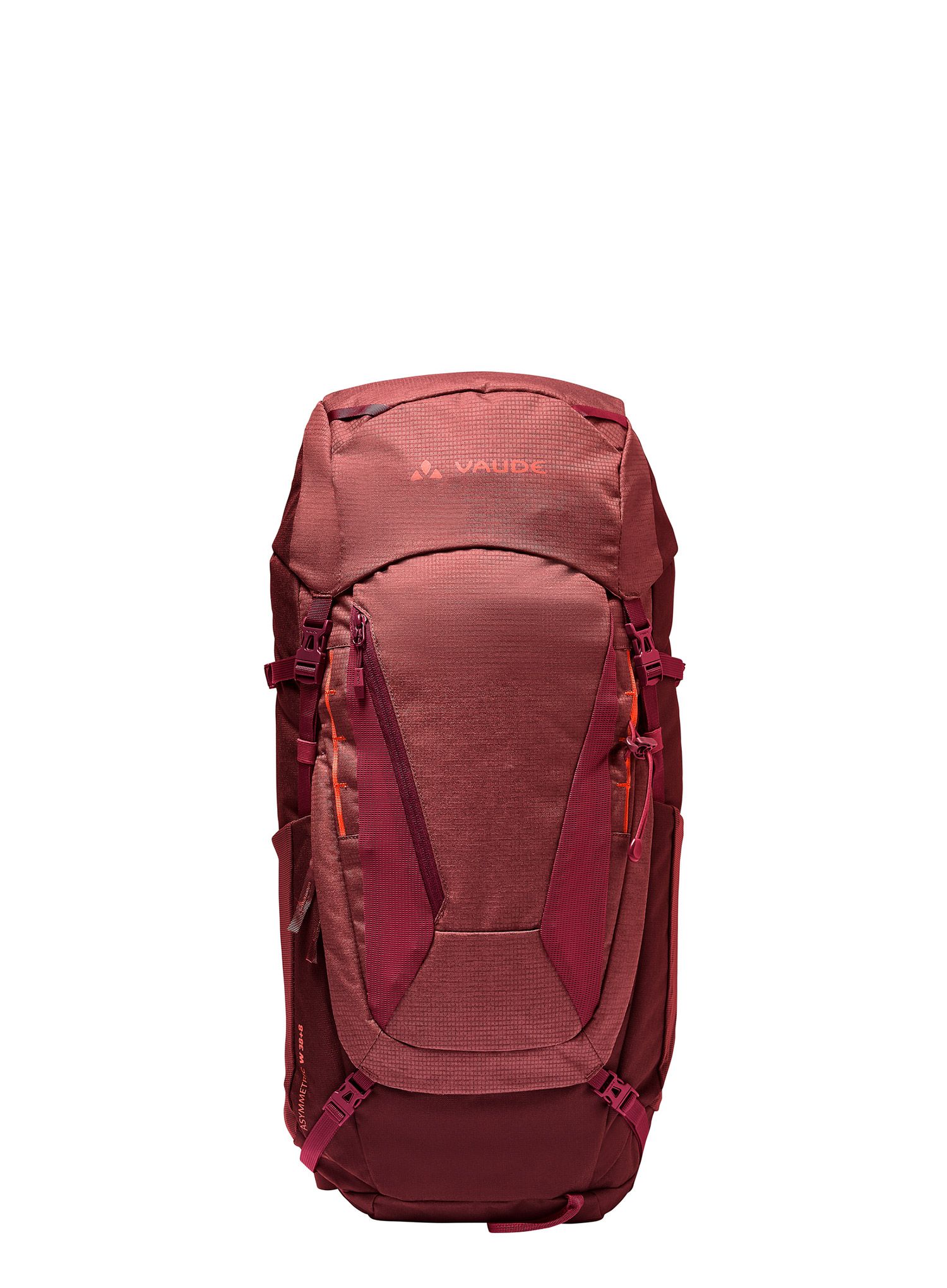 Dámský trekový batoh Vaude Asymmetric 38+8 - dark cherry
