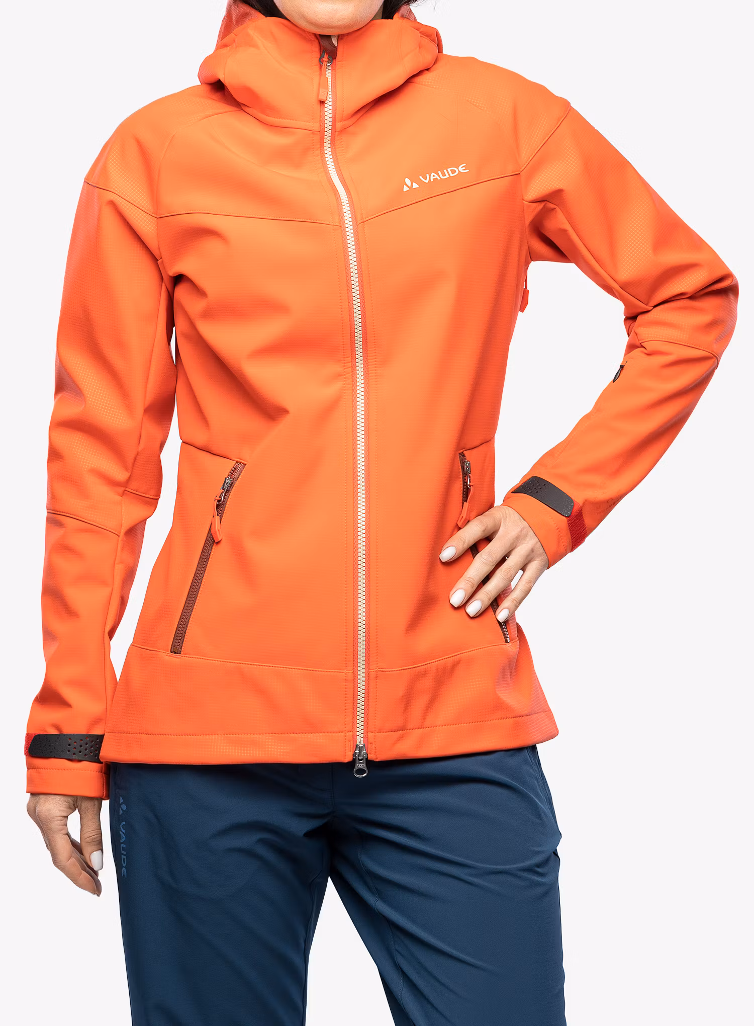 Dámská bunda Vaude All Year Elope Softshell Jacket - flame