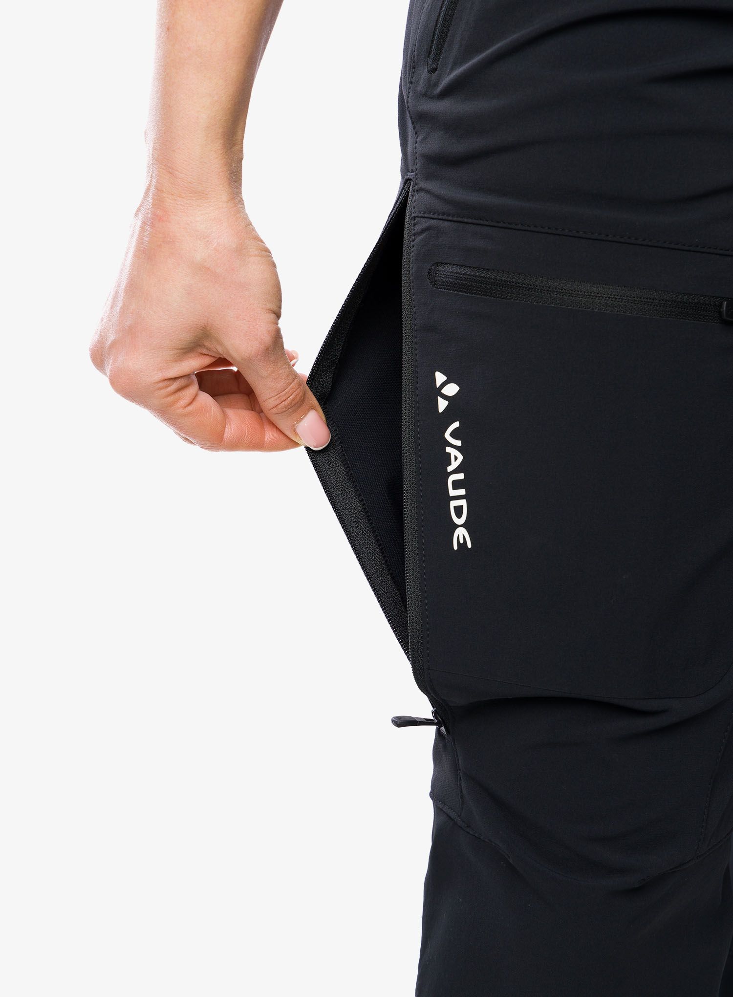 Softshellové kalhoty dámské Vaude Badile Pants II - black/black