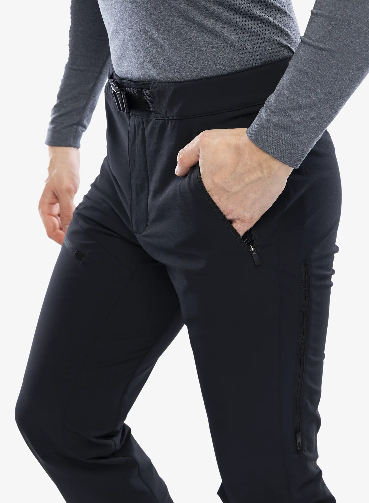 Softshell kalhoty Vaude Badile Pants II - black uni