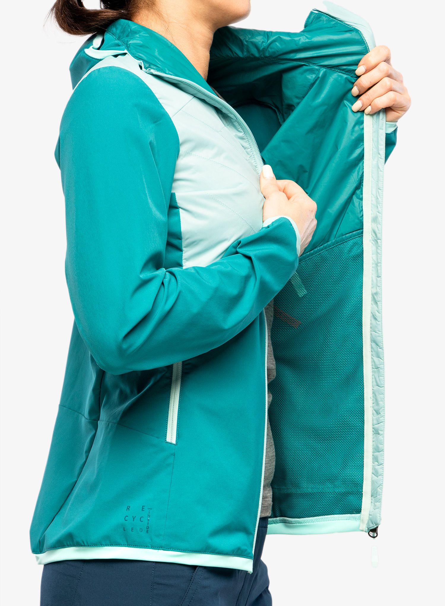 Hybridní bunda dámská Vaude Brenva Jacket - glacier