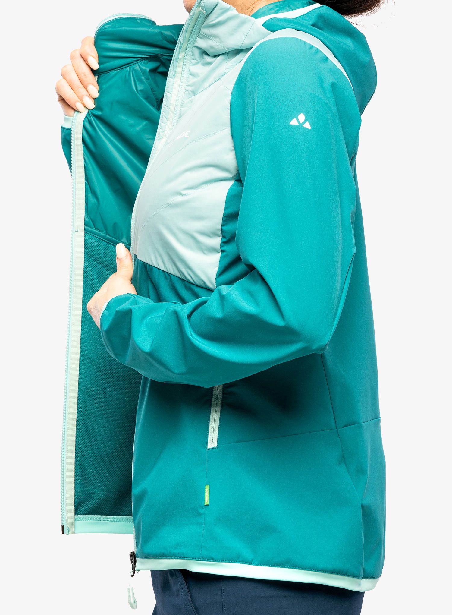 Hybridní bunda dámská Vaude Brenva Jacket - glacier
