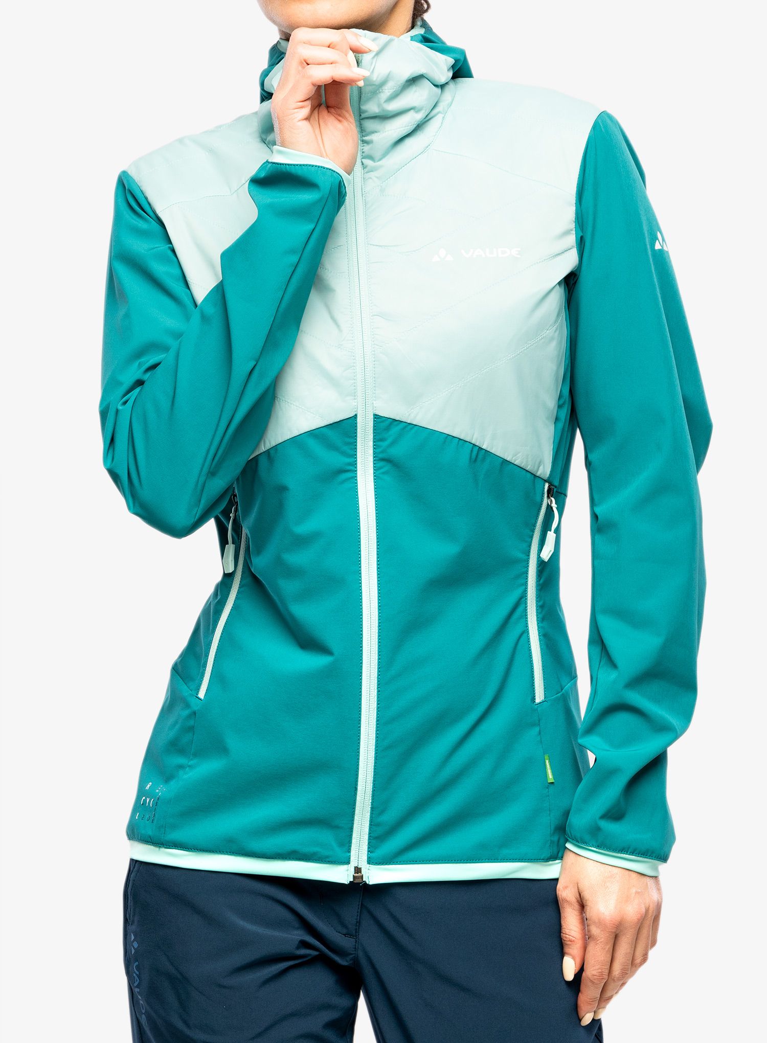 Hybridní bunda dámská Vaude Brenva Jacket - glacier