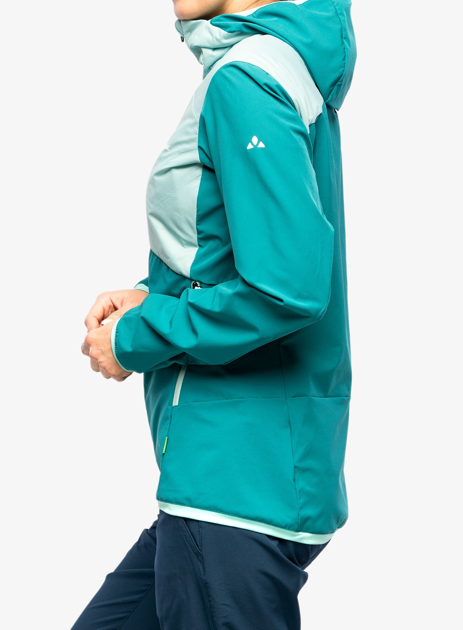 Hybridní bunda dámská Vaude Brenva Jacket - glacier