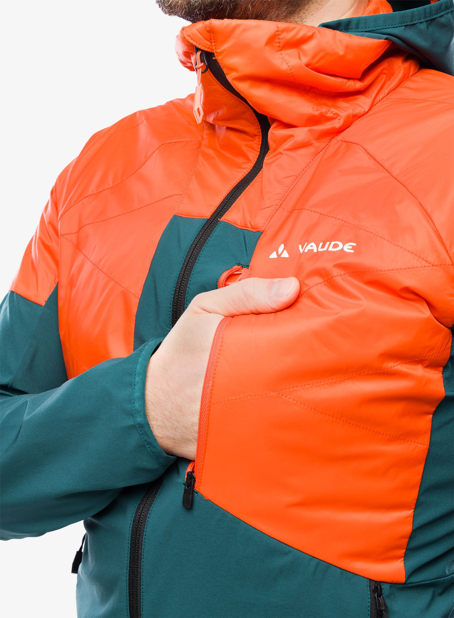 Hybridní bunda Vaude Brenva Jacket - mallard green