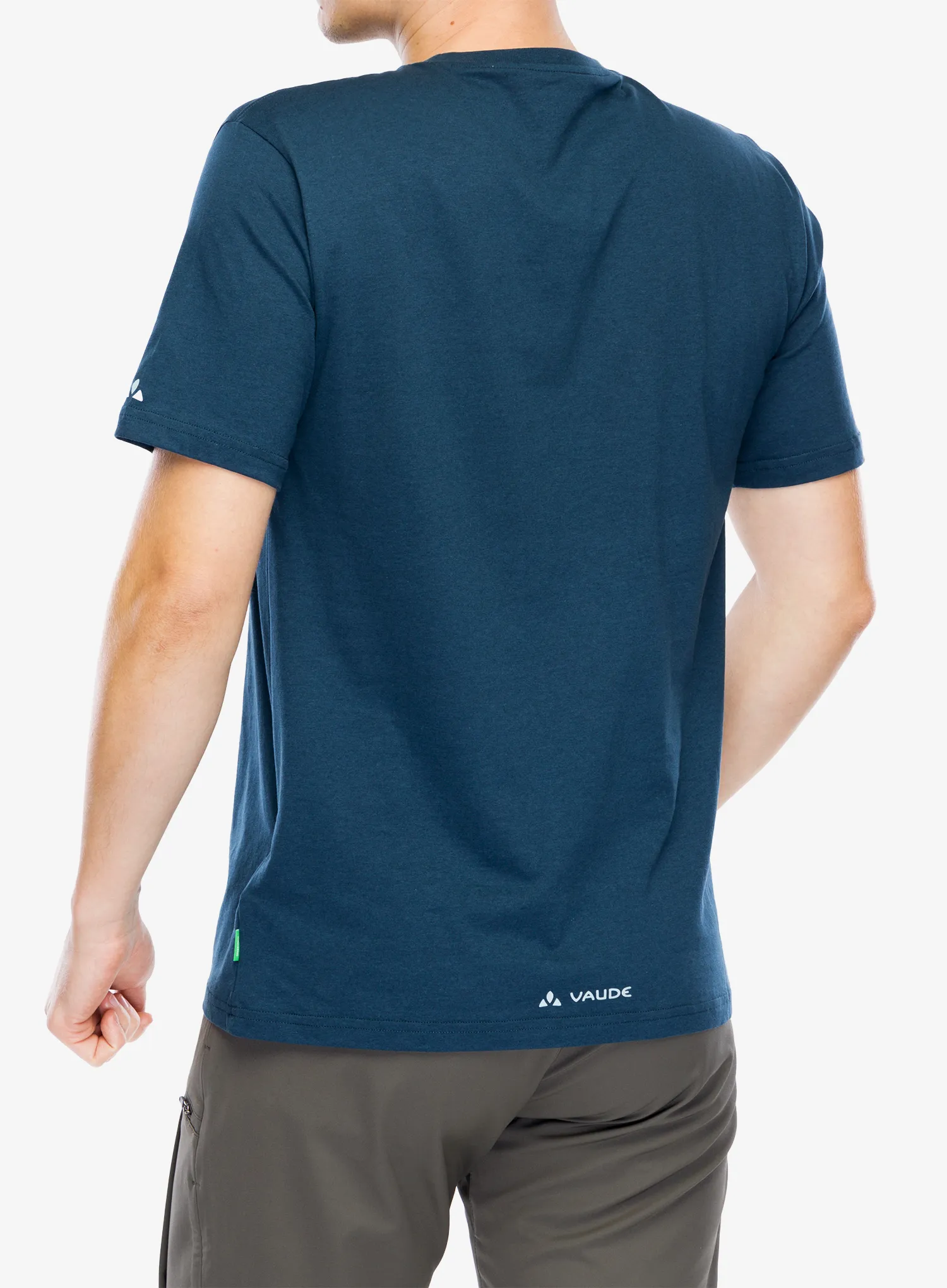 Bavlněné tričko Vaude Cyclist T-Shirt V - dark sea uni