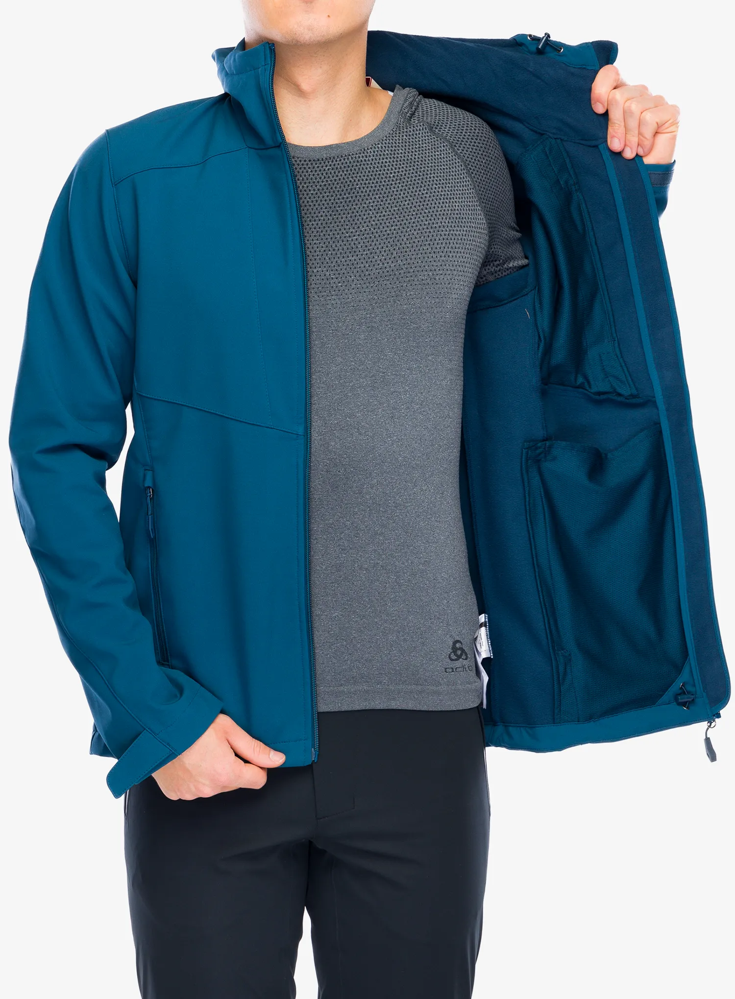Softshellová bunda Vaude Cyclone Hooded Jacket - baltic sea