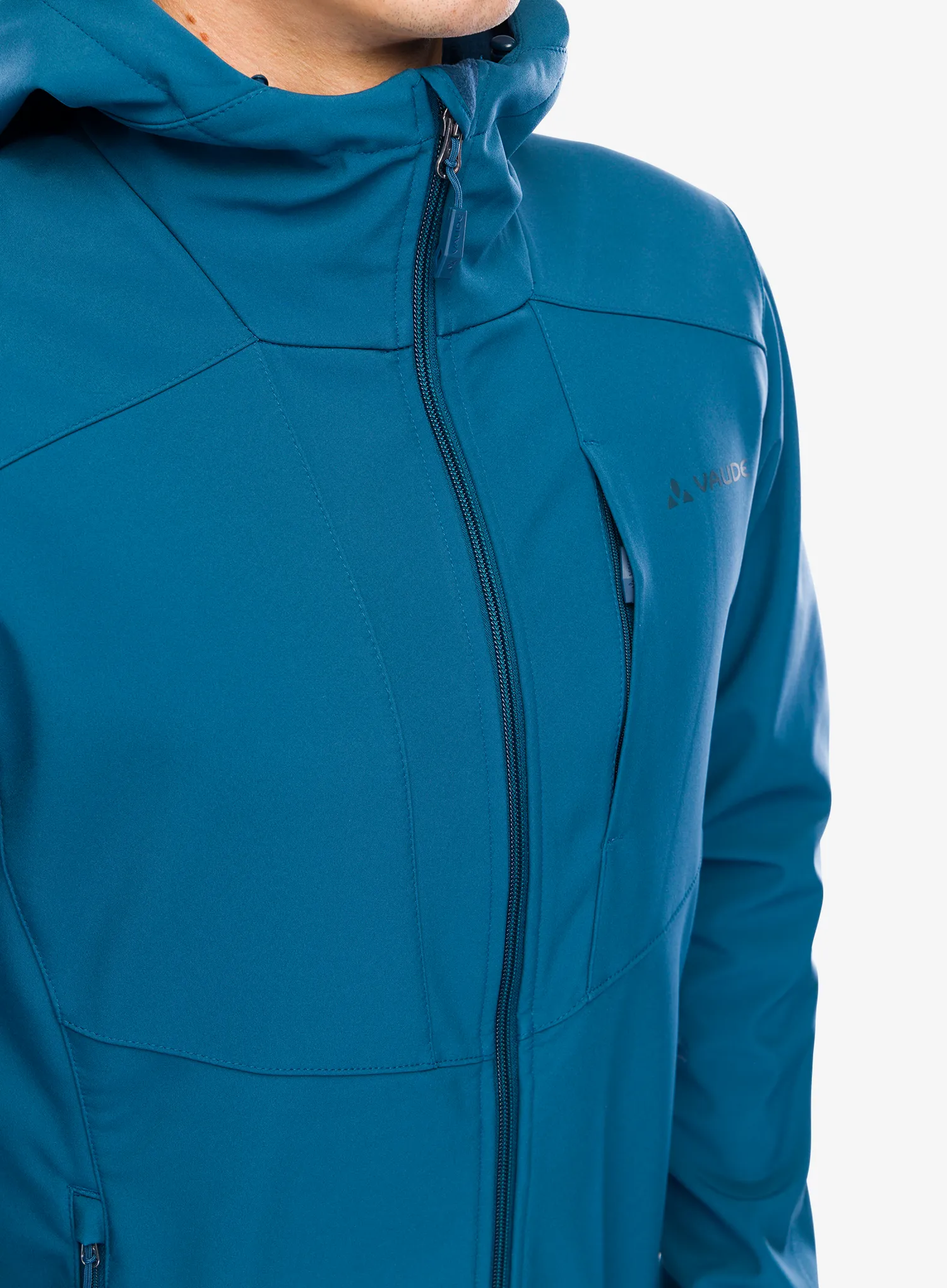 Softshellová bunda Vaude Cyclone Hooded Jacket - baltic sea