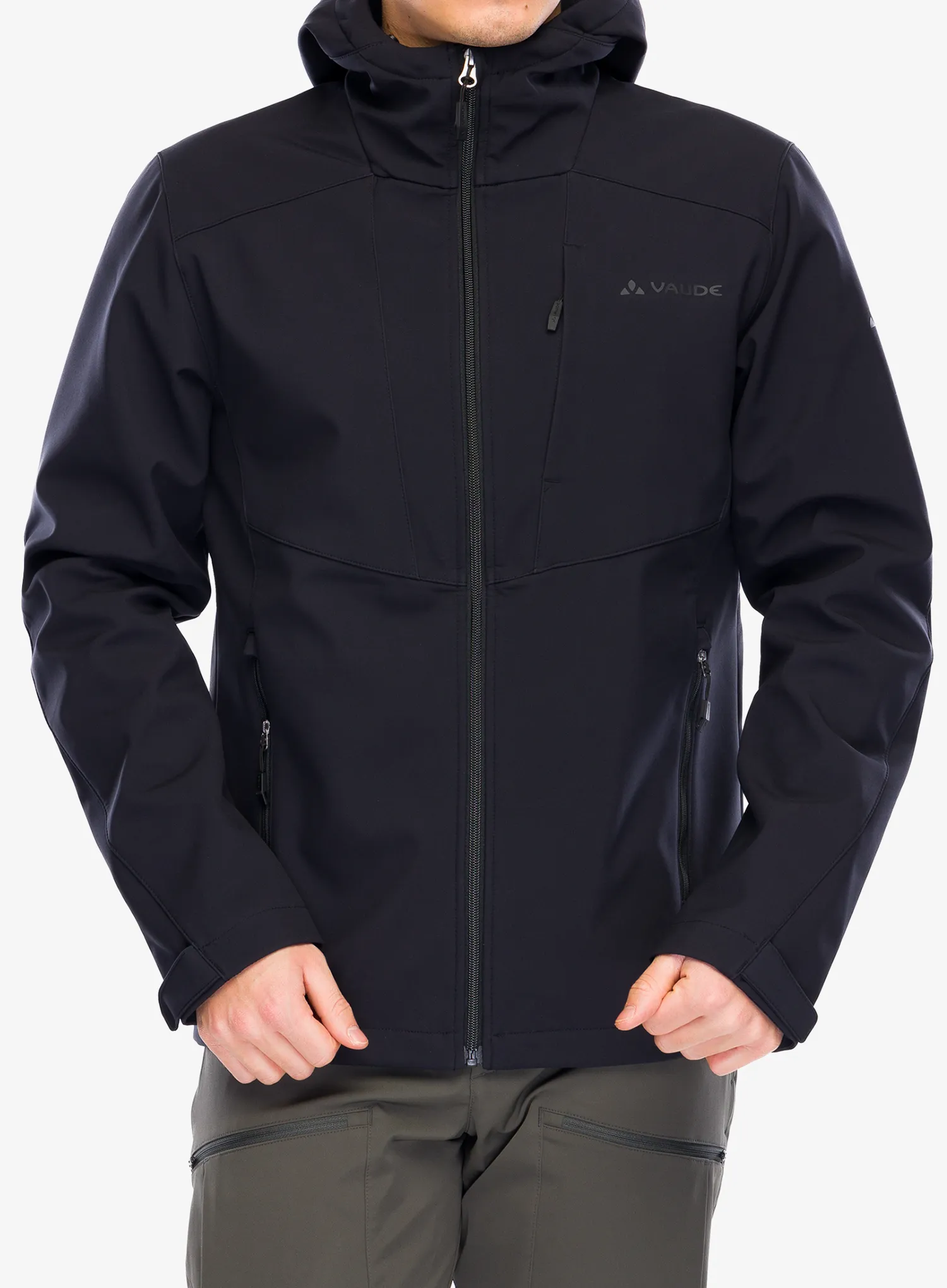 Softshellová bunda Vaude Cyclone Hooded Jacket - black
