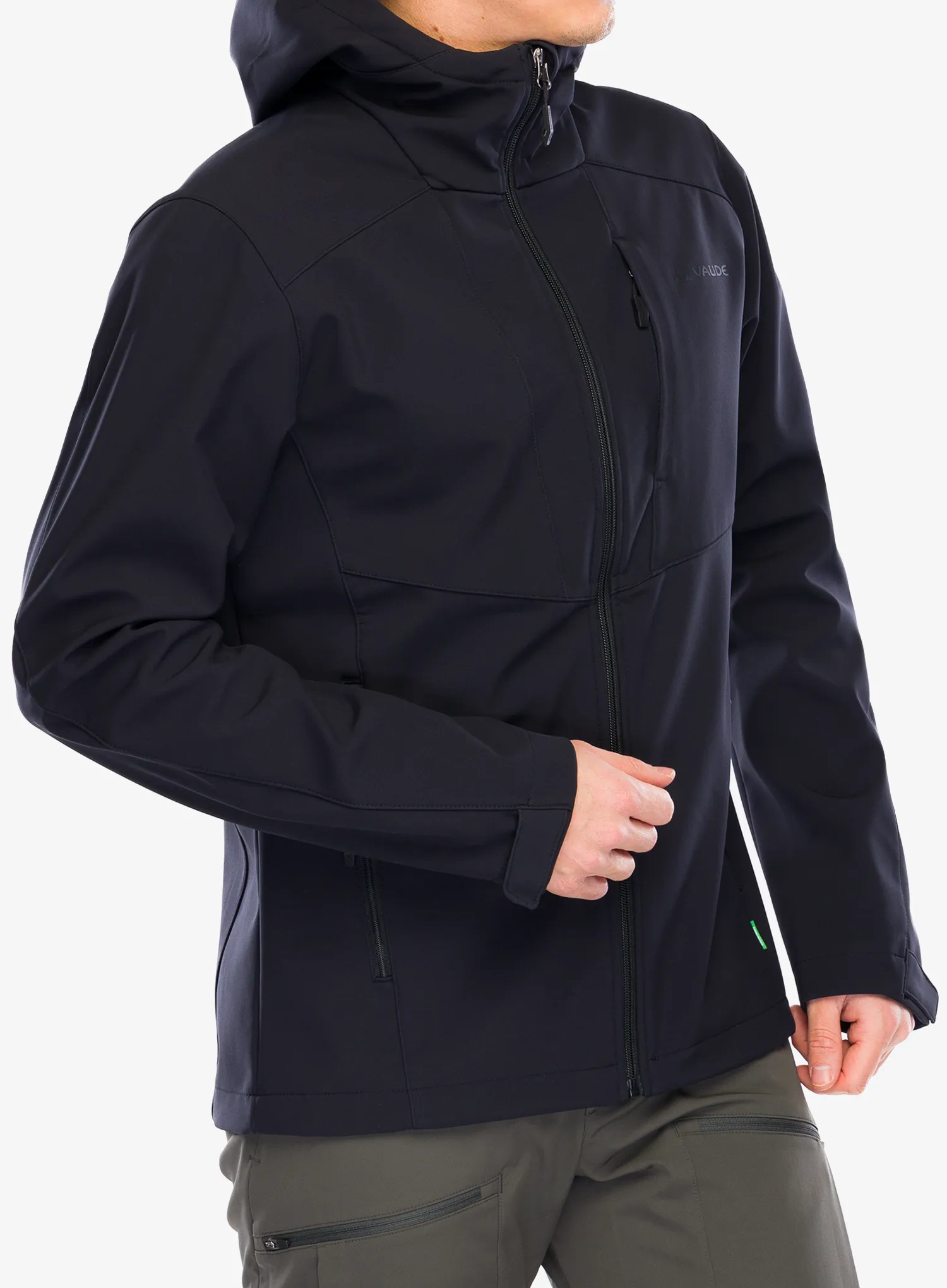 Softshellová bunda Vaude Cyclone Hooded Jacket - black