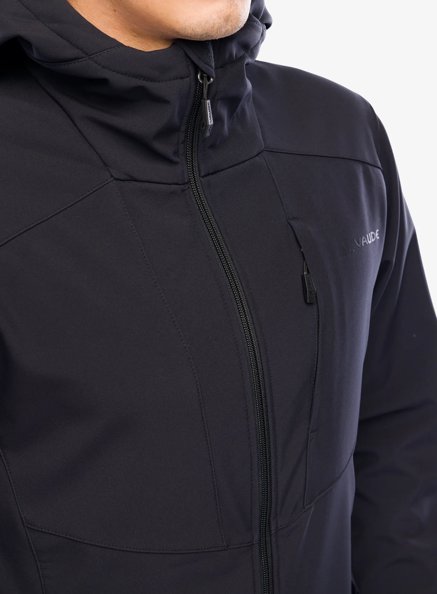 Softshellová bunda Vaude Cyclone Hooded Jacket - black