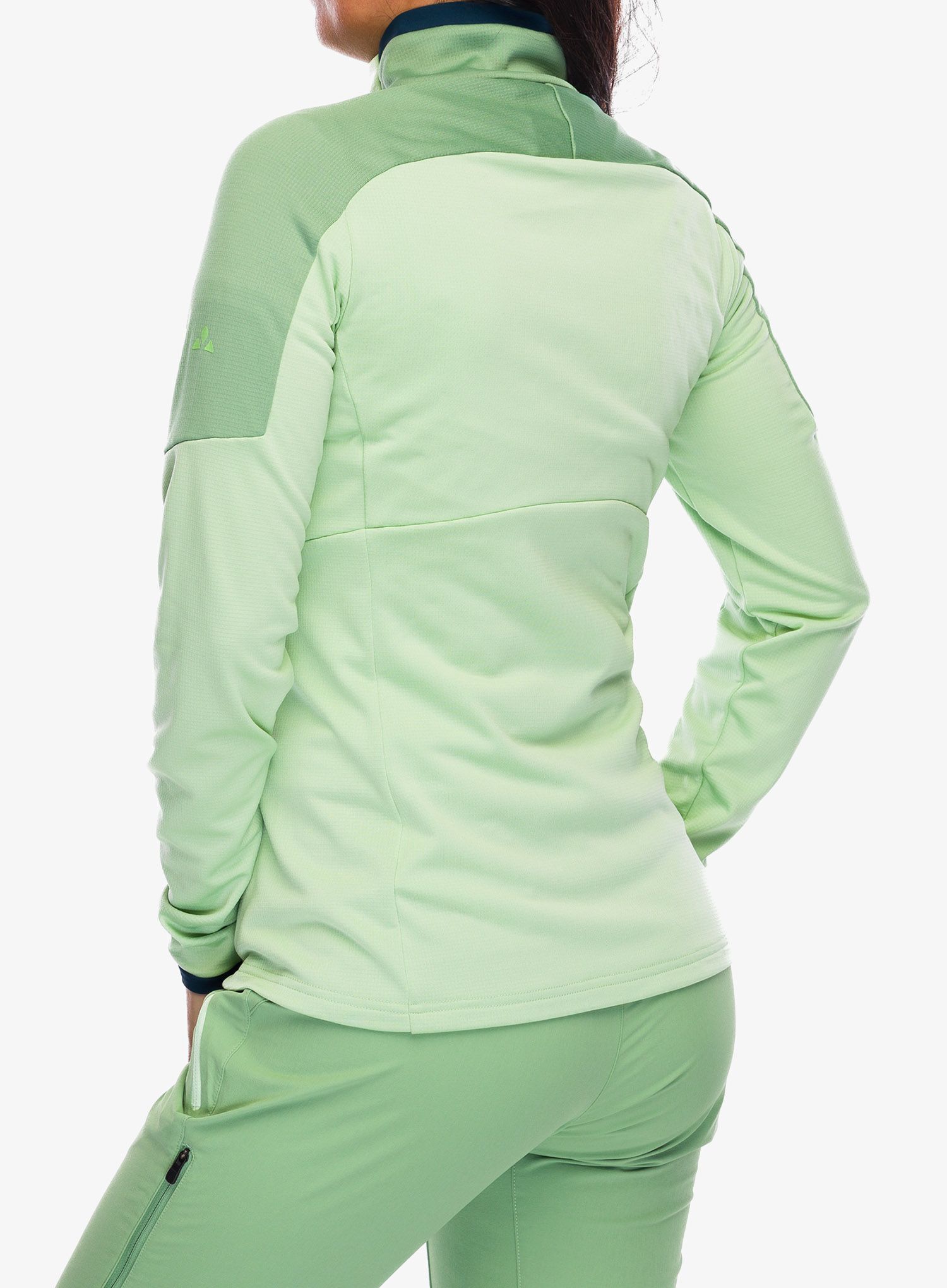 Fleece mikina dámská Vaude Elope Fleece Jacket II - aloe vera