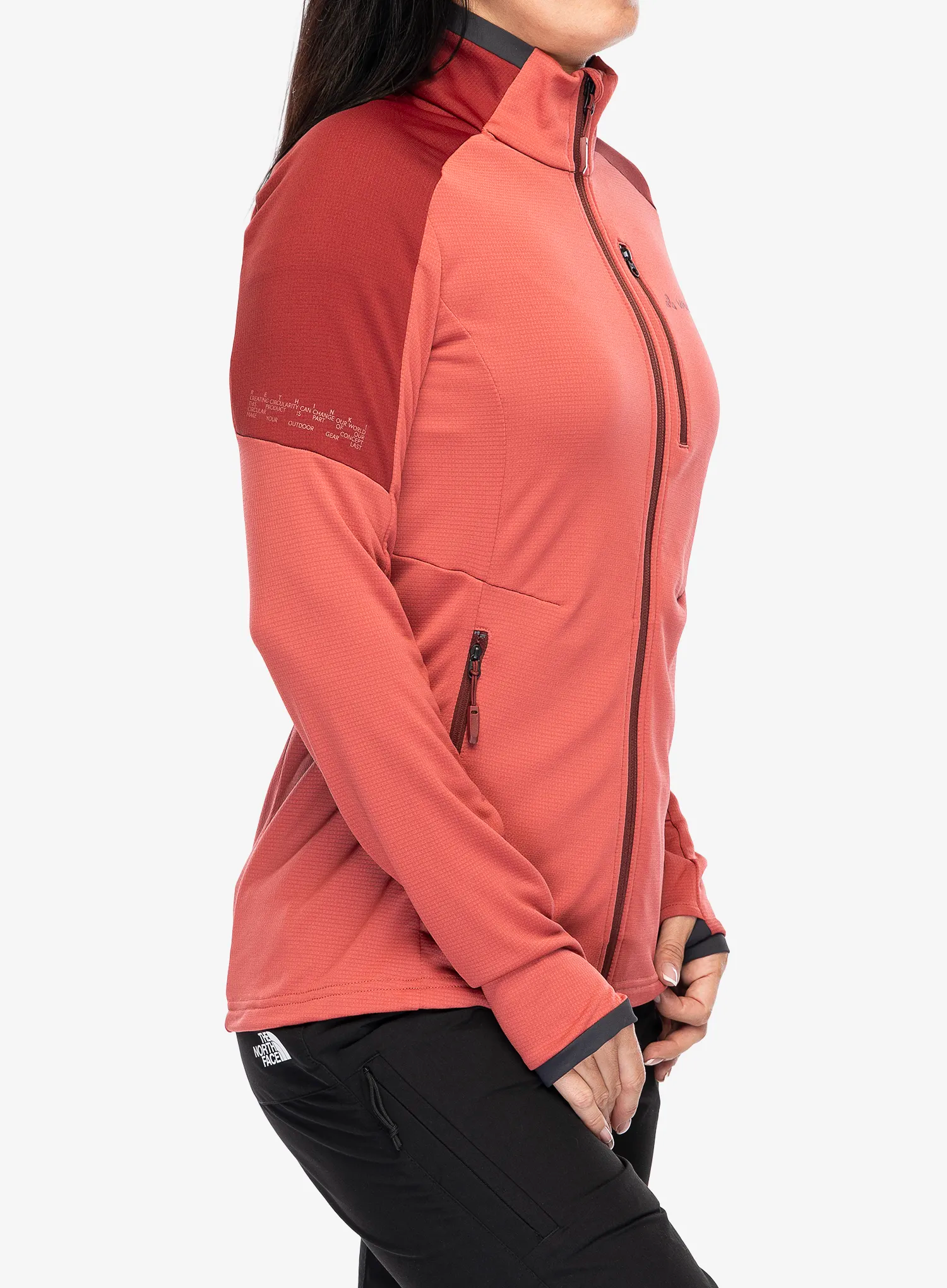 Fleece mikina dámská Vaude Elope Fleece Jacket II - brick