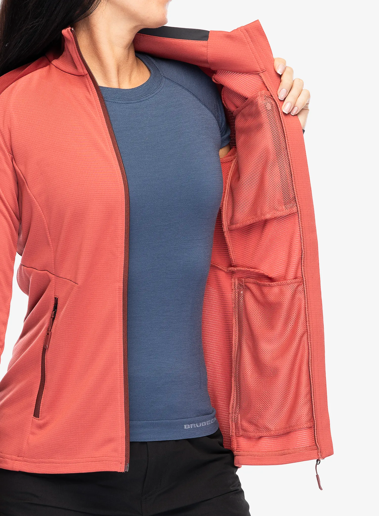 Fleece mikina dámská Vaude Elope Fleece Jacket II - brick