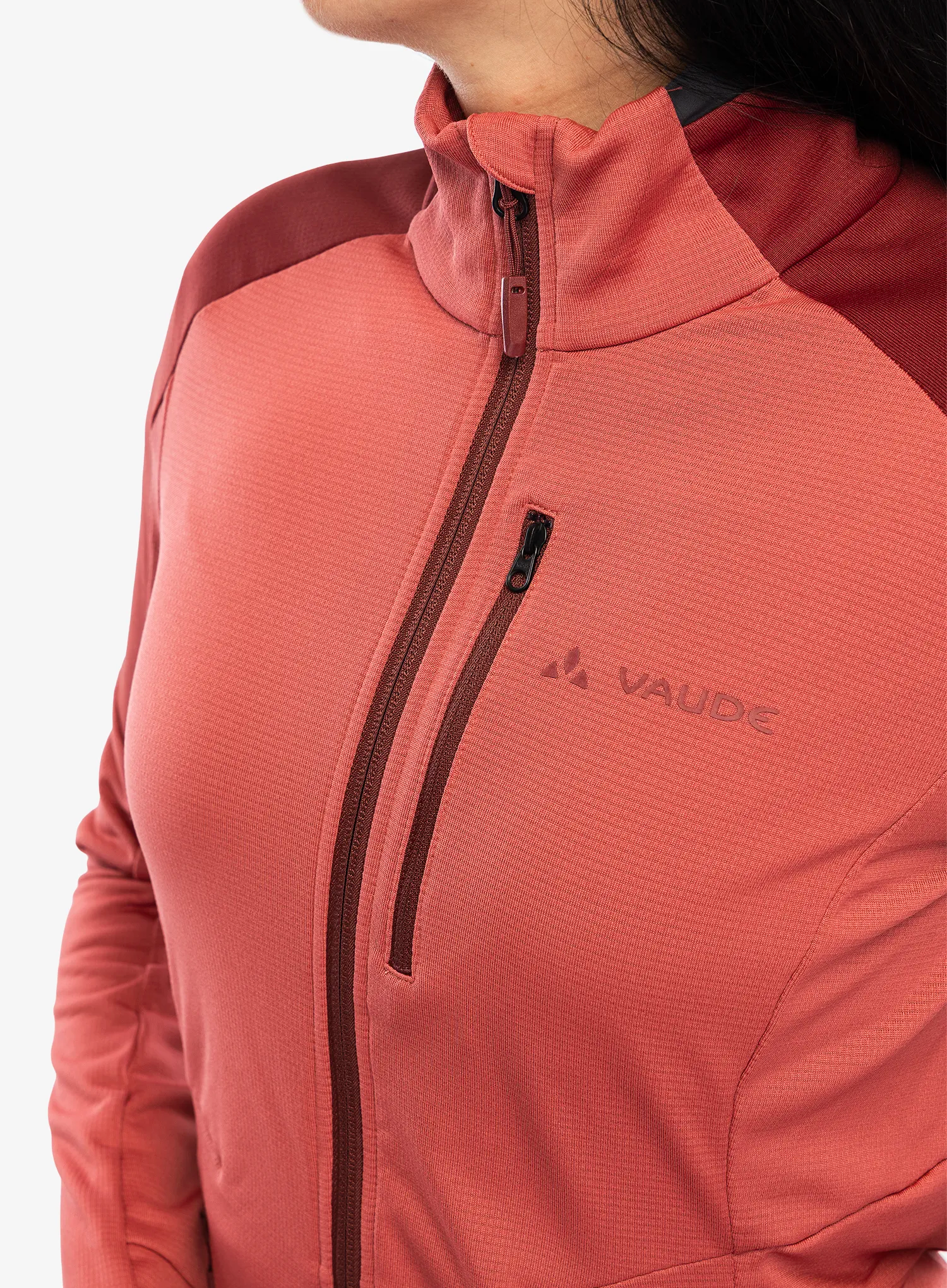 Fleece mikina dámská Vaude Elope Fleece Jacket II - brick