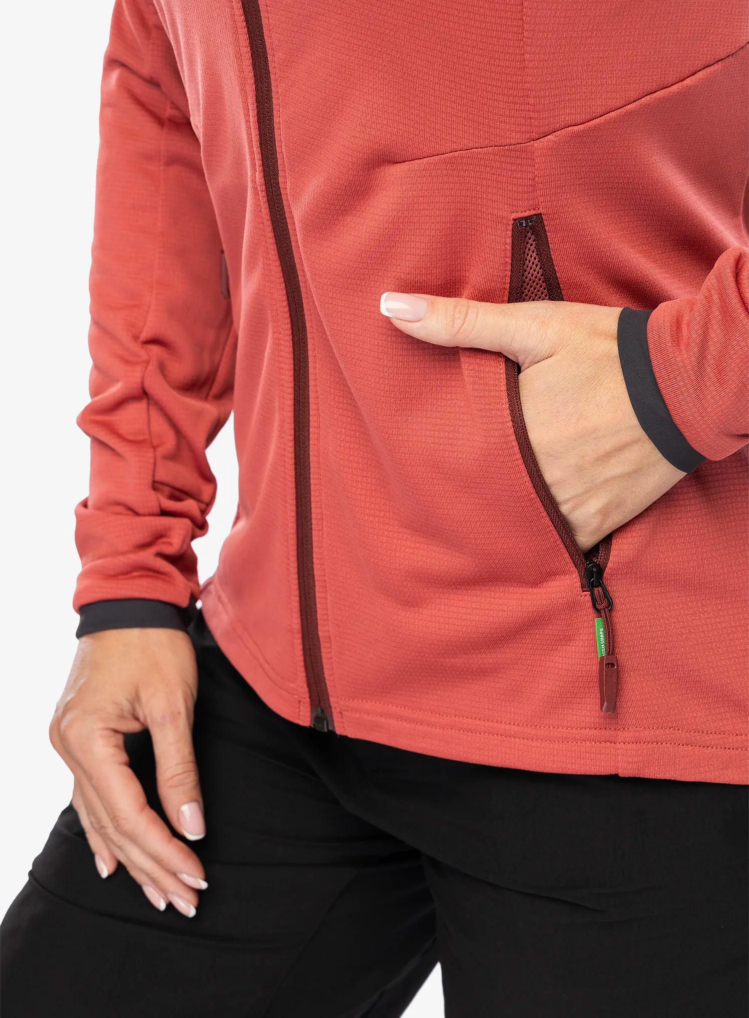 Fleece mikina dámská Vaude Elope Fleece Jacket II - brick