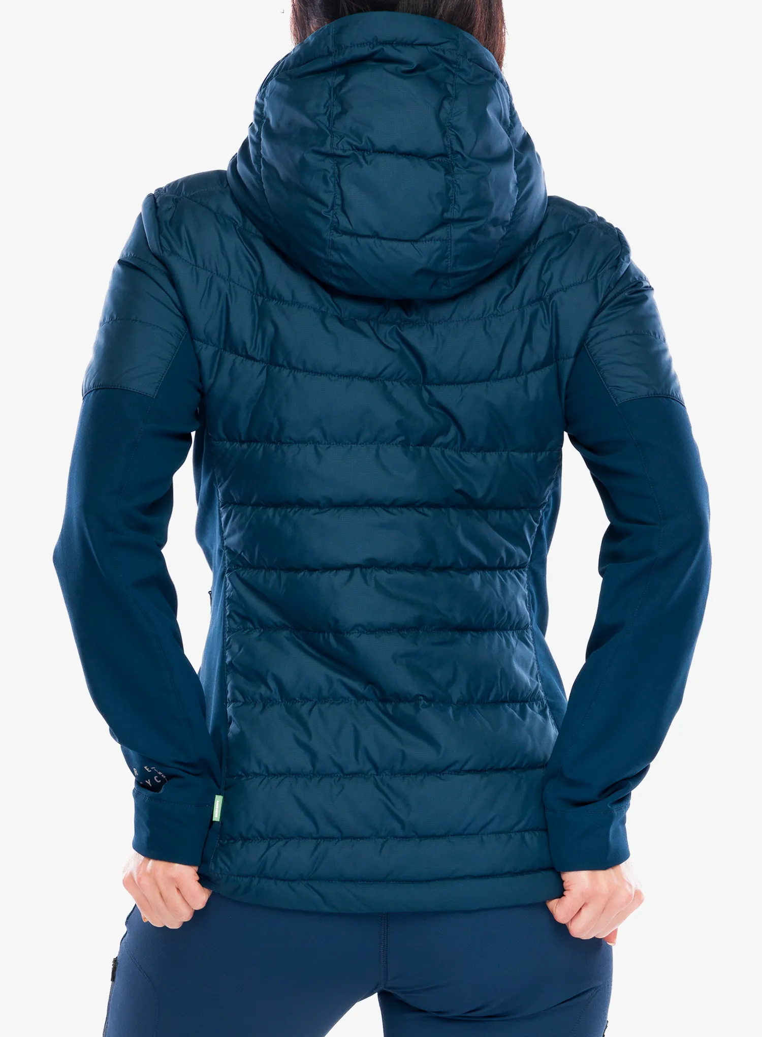 Hybridní bunda dámská Vaude Elope Hybrid Jacket - dark sea
