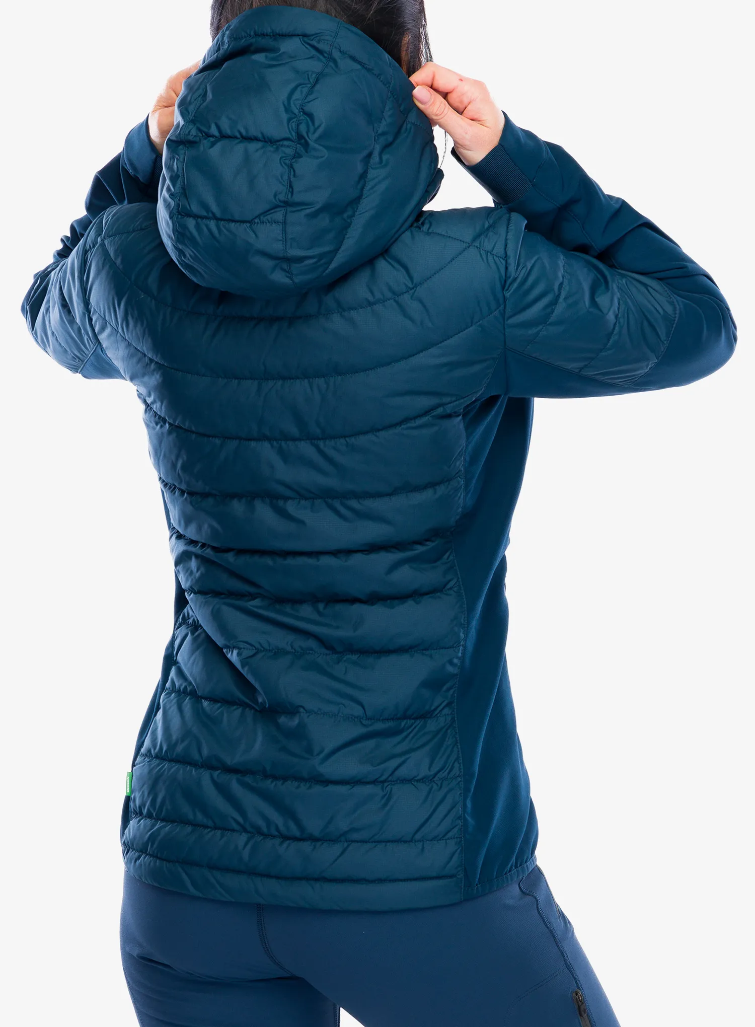 Hybridní bunda dámská Vaude Elope Hybrid Jacket - dark sea