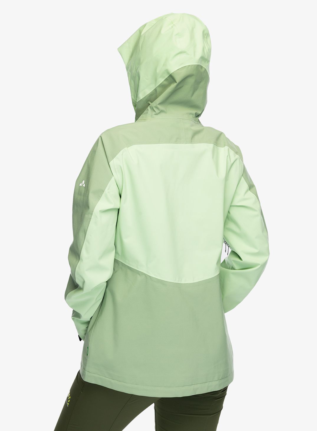 Dámská bunda do deště Vaude Elope Jacket II - aloe vera