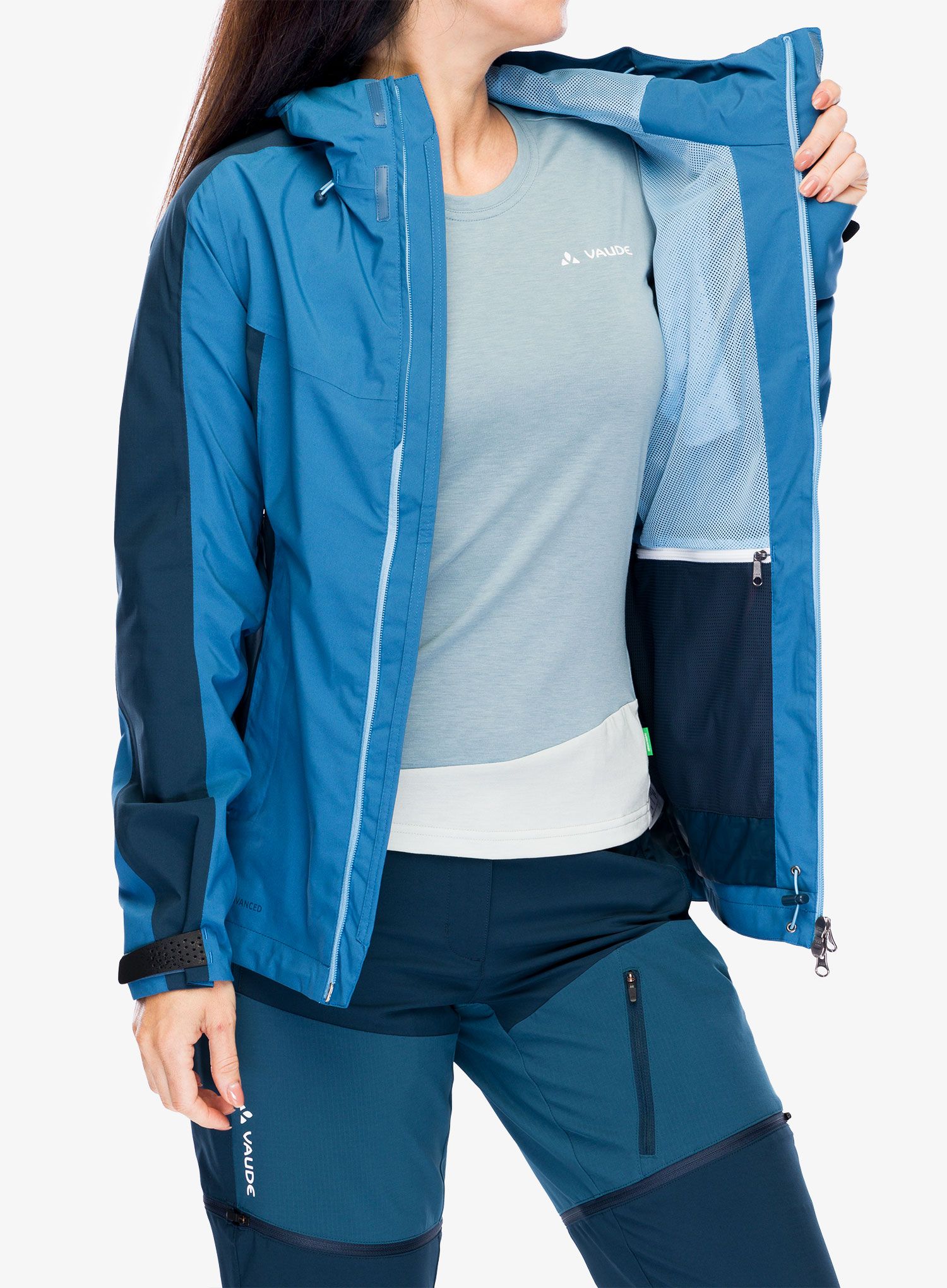 Dámská bunda do deště Vaude Elope Jacket II - ultramarine