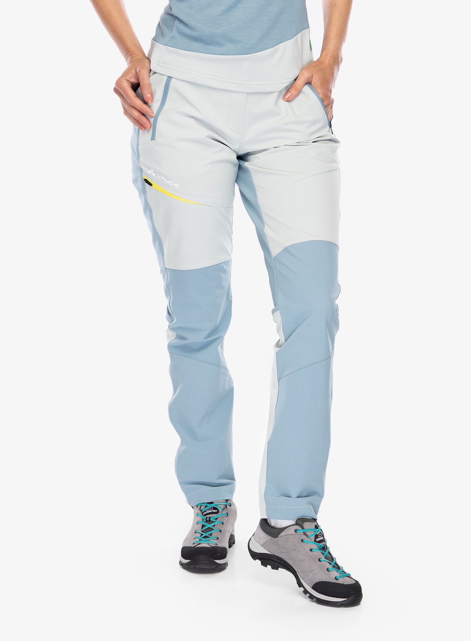 Turistické kalhoty dámské Vaude Elope Pants - light grey