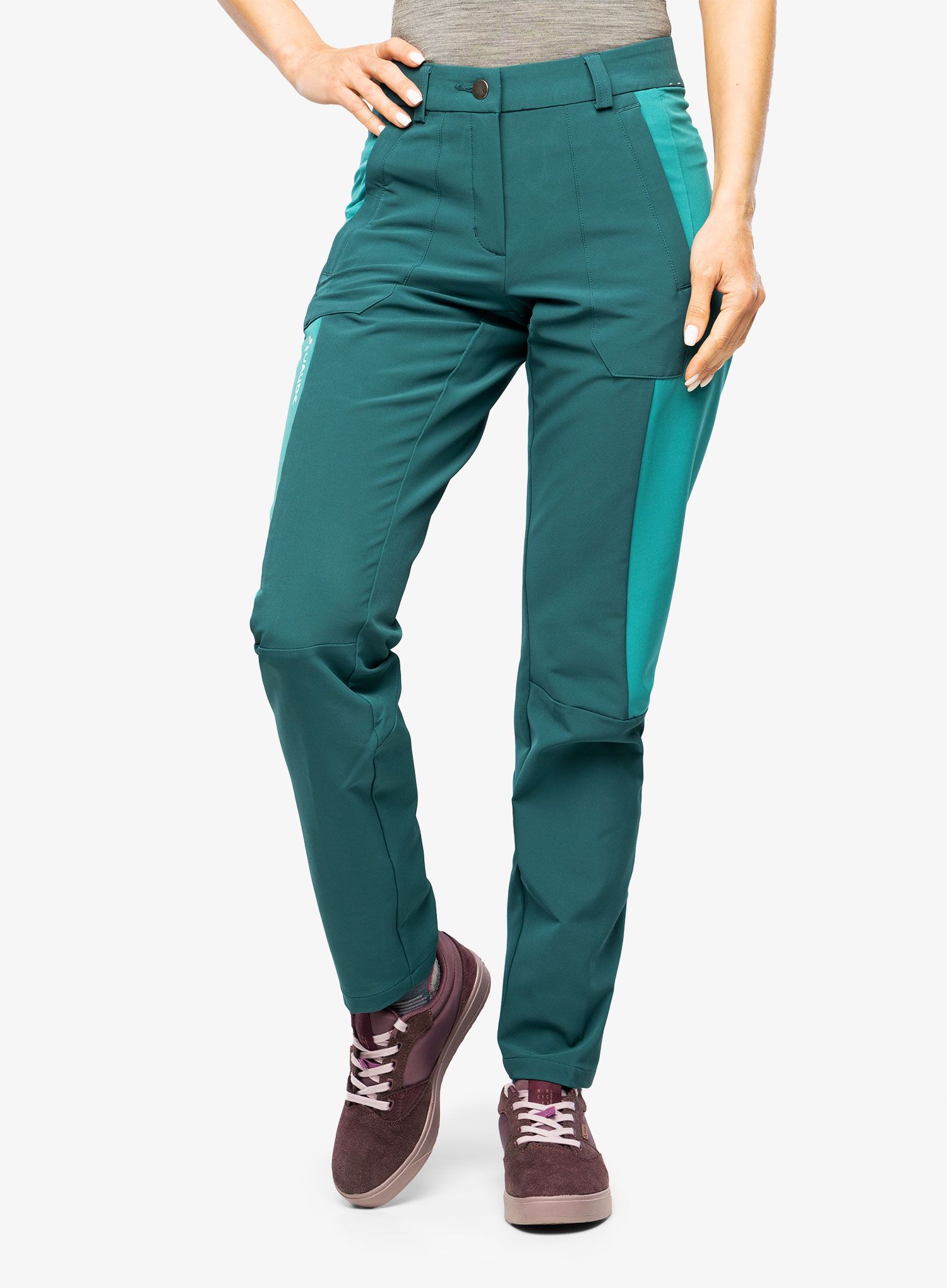 Turistické kalhoty dámské Vaude Elope Slim Fit Pants - mallard green