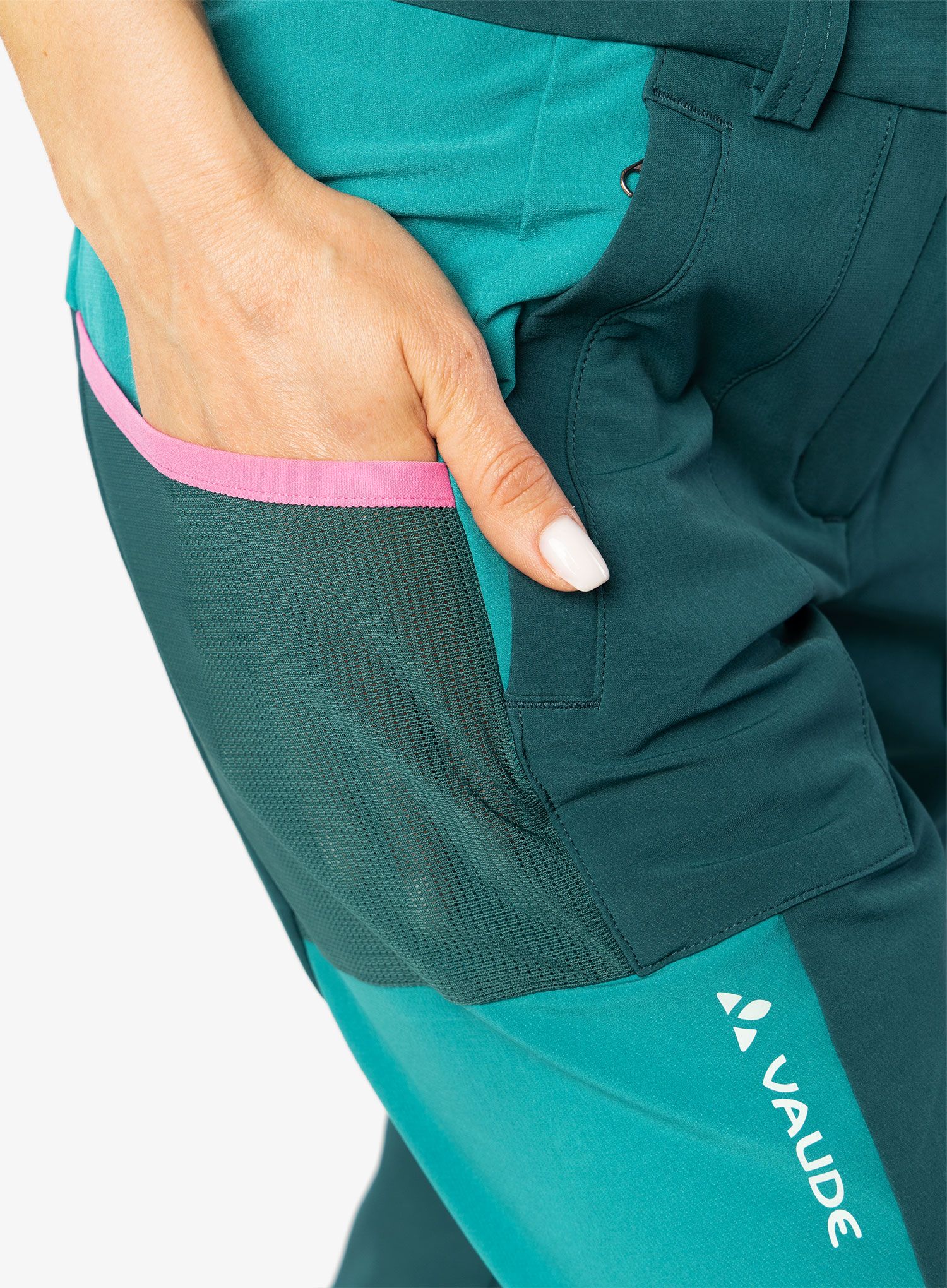 Turistické kalhoty dámské Vaude Elope Slim Fit Pants - mallard green