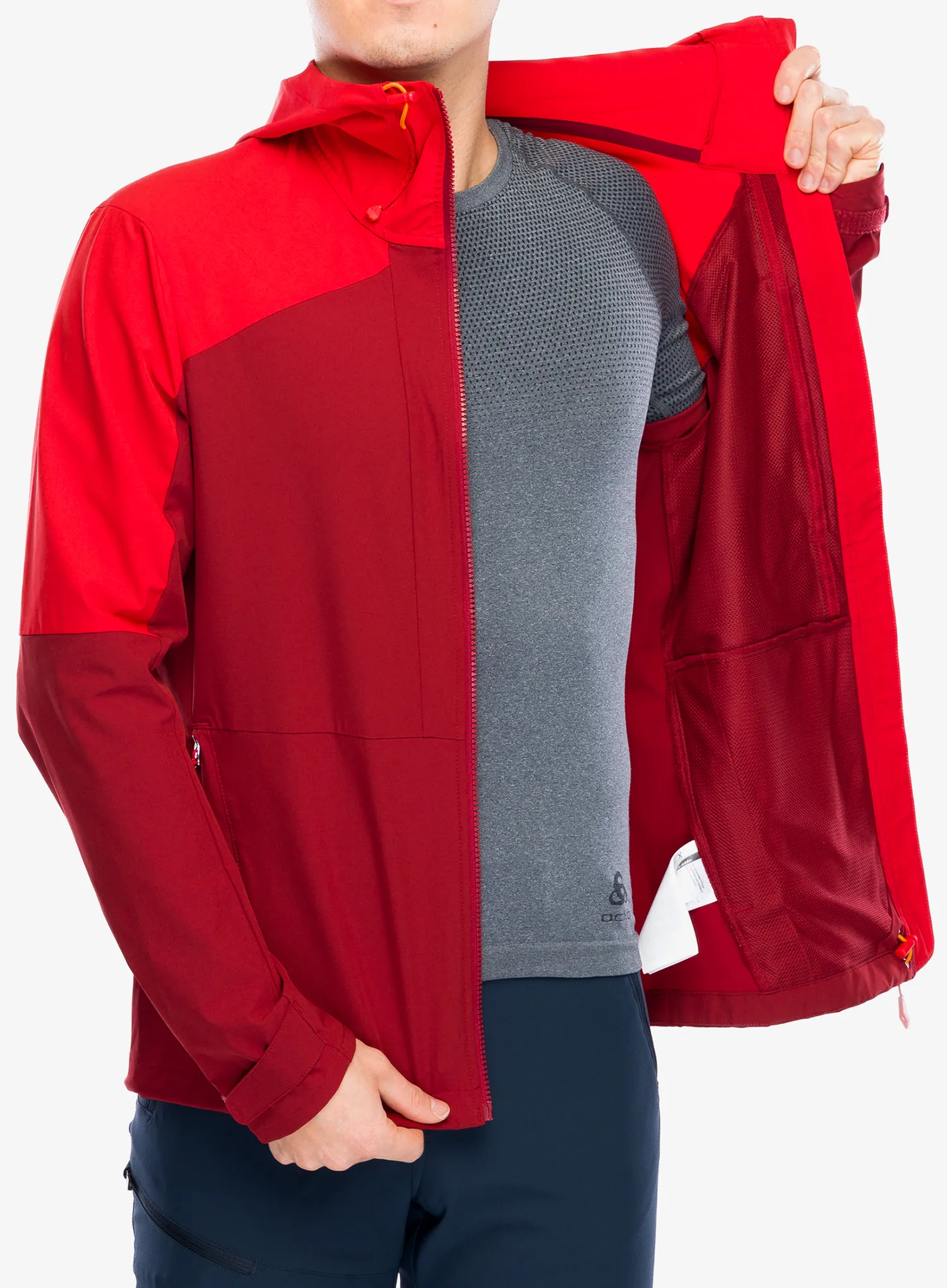 Softshellová bunda Vaude Elope Wind Jacket - carmine