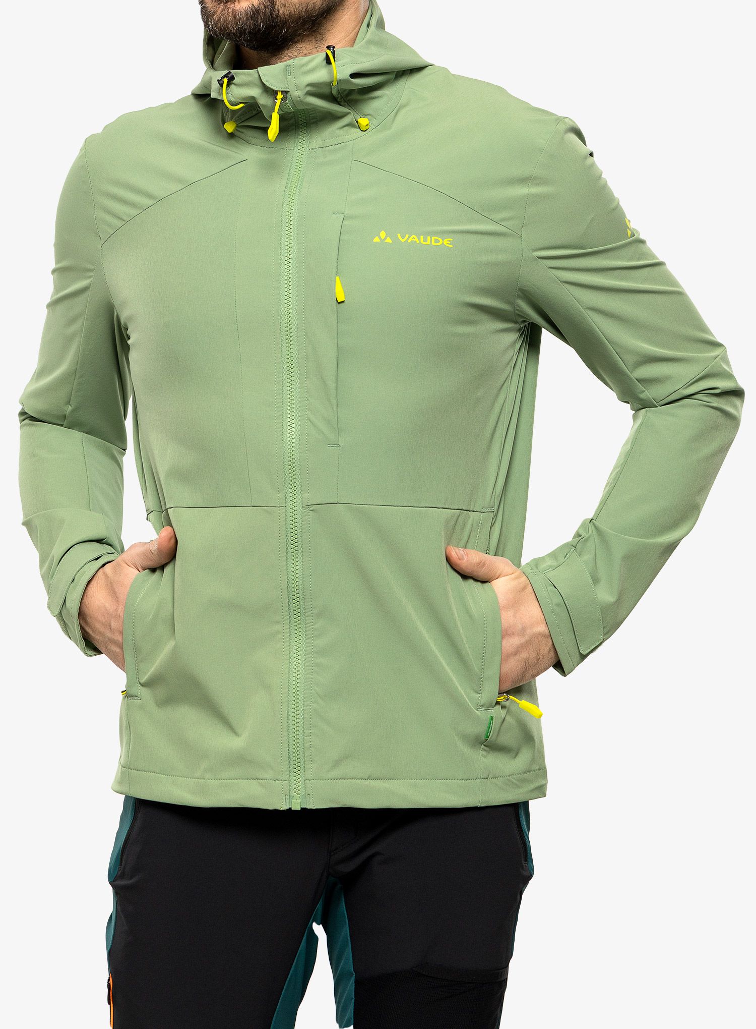 Softshellová bunda Vaude Elope Wind Jacket - willow green