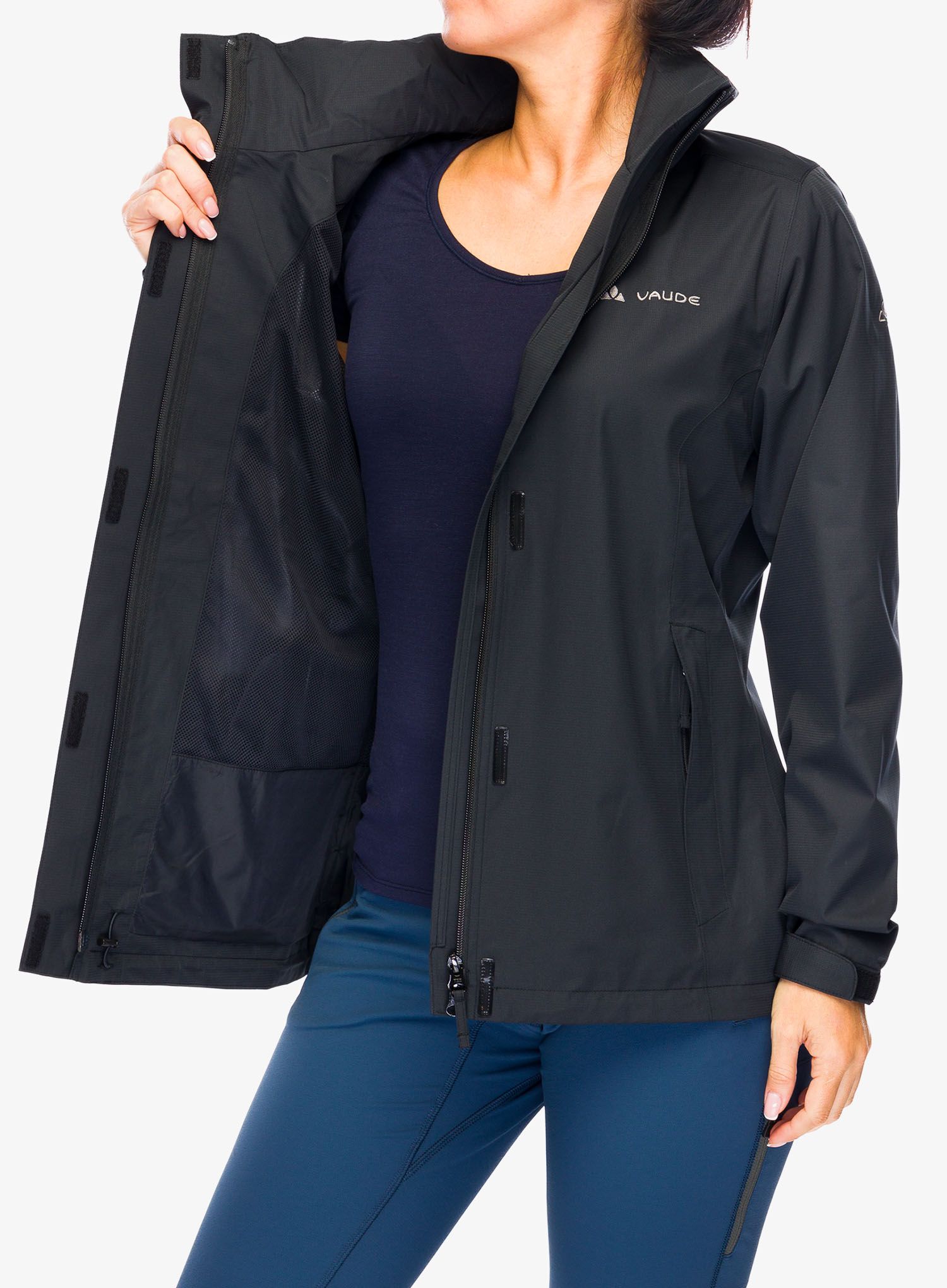 Dámská bunda do deště Vaude Escape Light Jacket - black