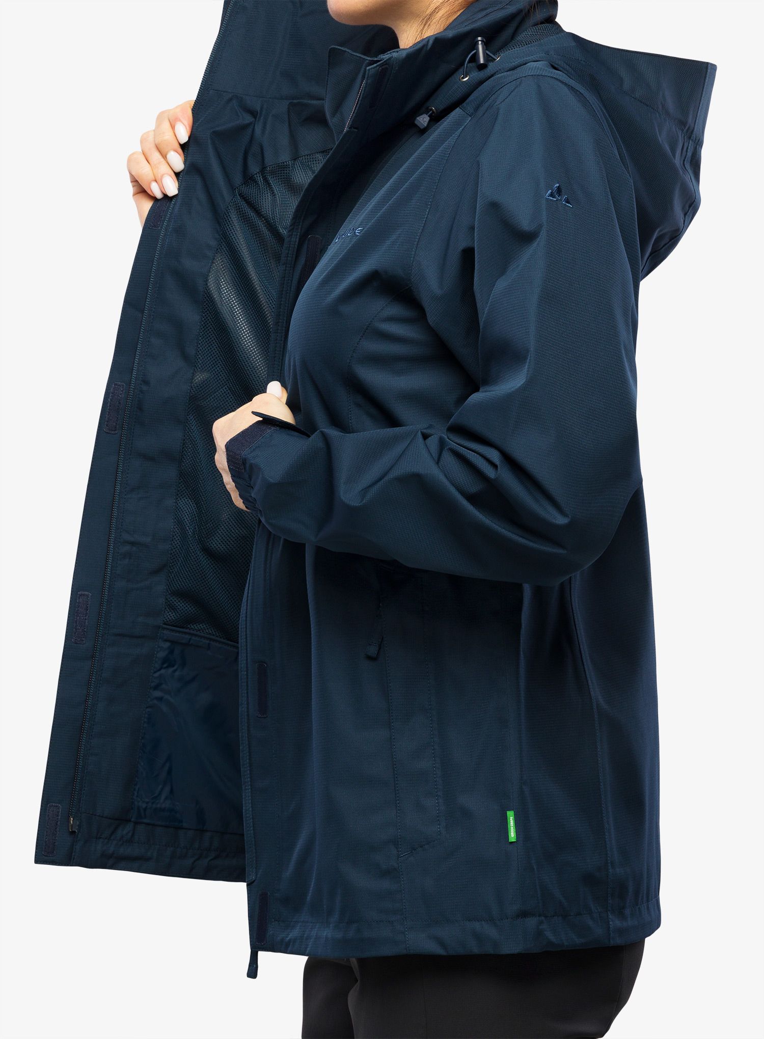 Dámská bunda do deště Vaude Escape Light Jacket - dark sea