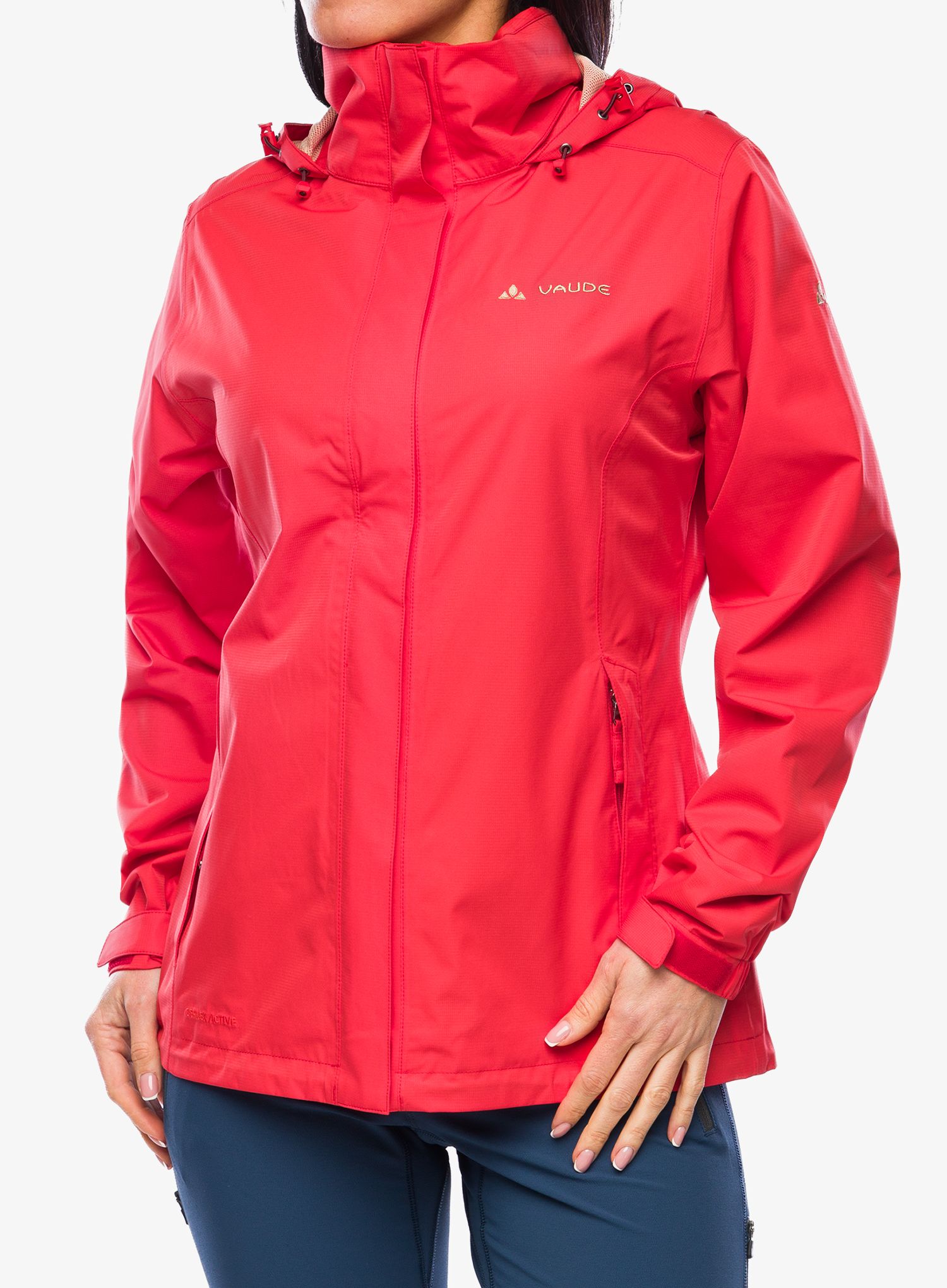 Dámská bunda do deště Vaude Escape Light Jacket - flame