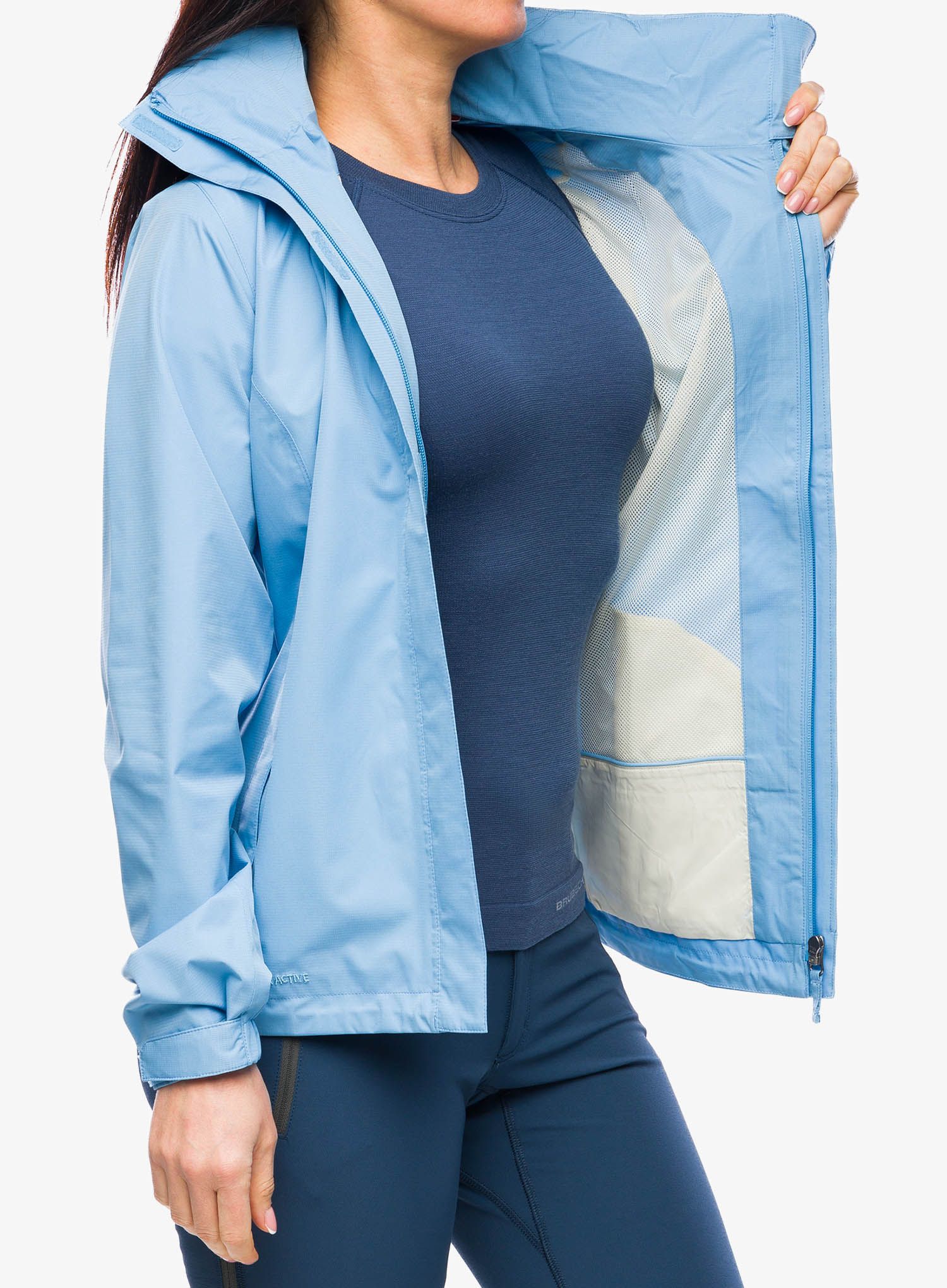 Dámská bunda do deště Vaude Escape Light Jacket - pastel blue
