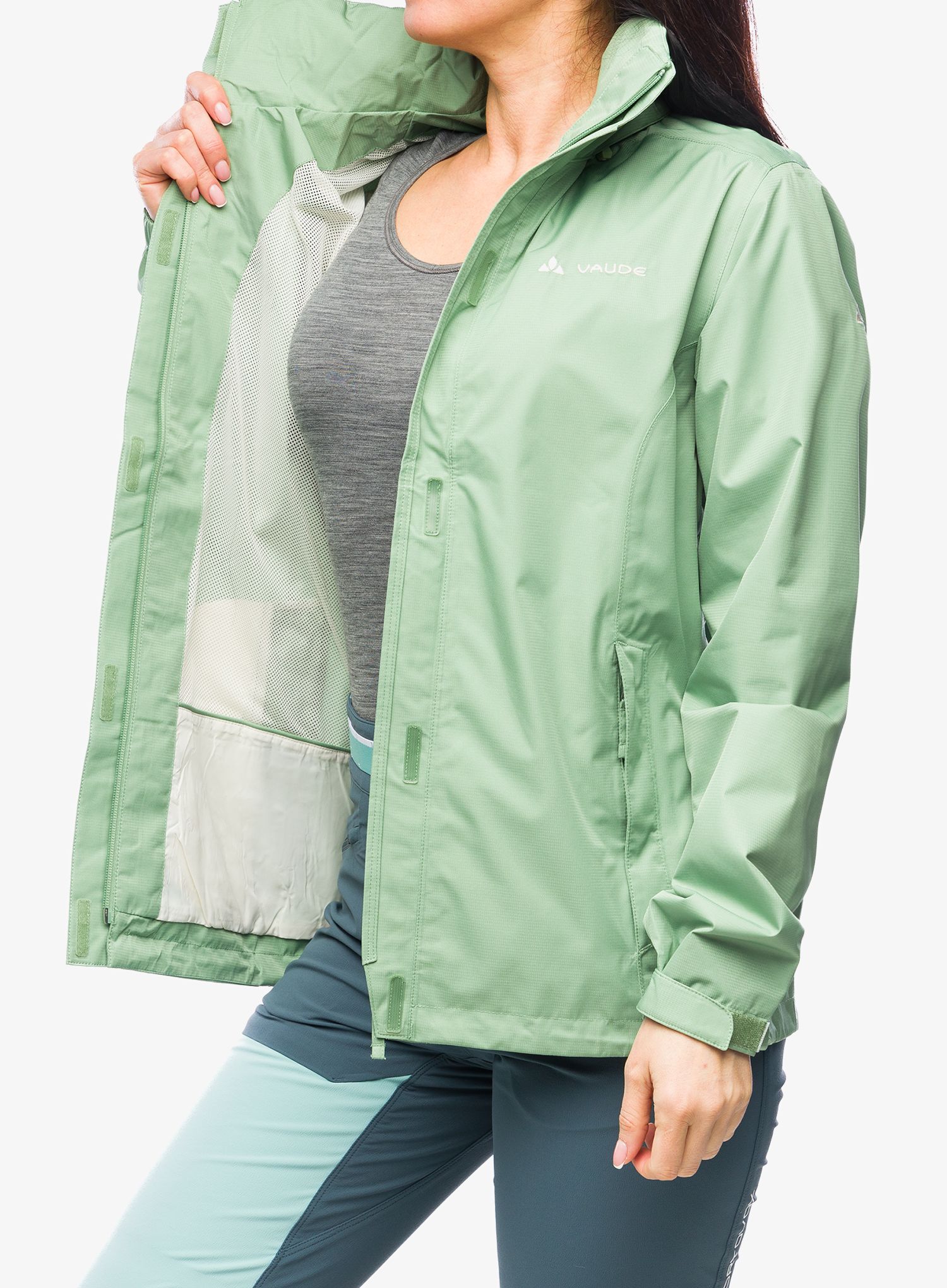 Dámská bunda do deště Vaude Escape Light Jacket - willow green